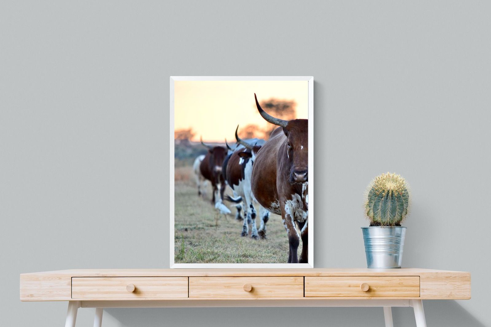 Follow The Leader-Wall_Art-60 x 80cm-Mounted Canvas-White-Pixalot