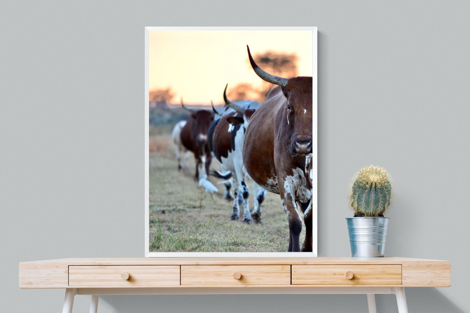 Follow The Leader-Wall_Art-75 x 100cm-Mounted Canvas-White-Pixalot