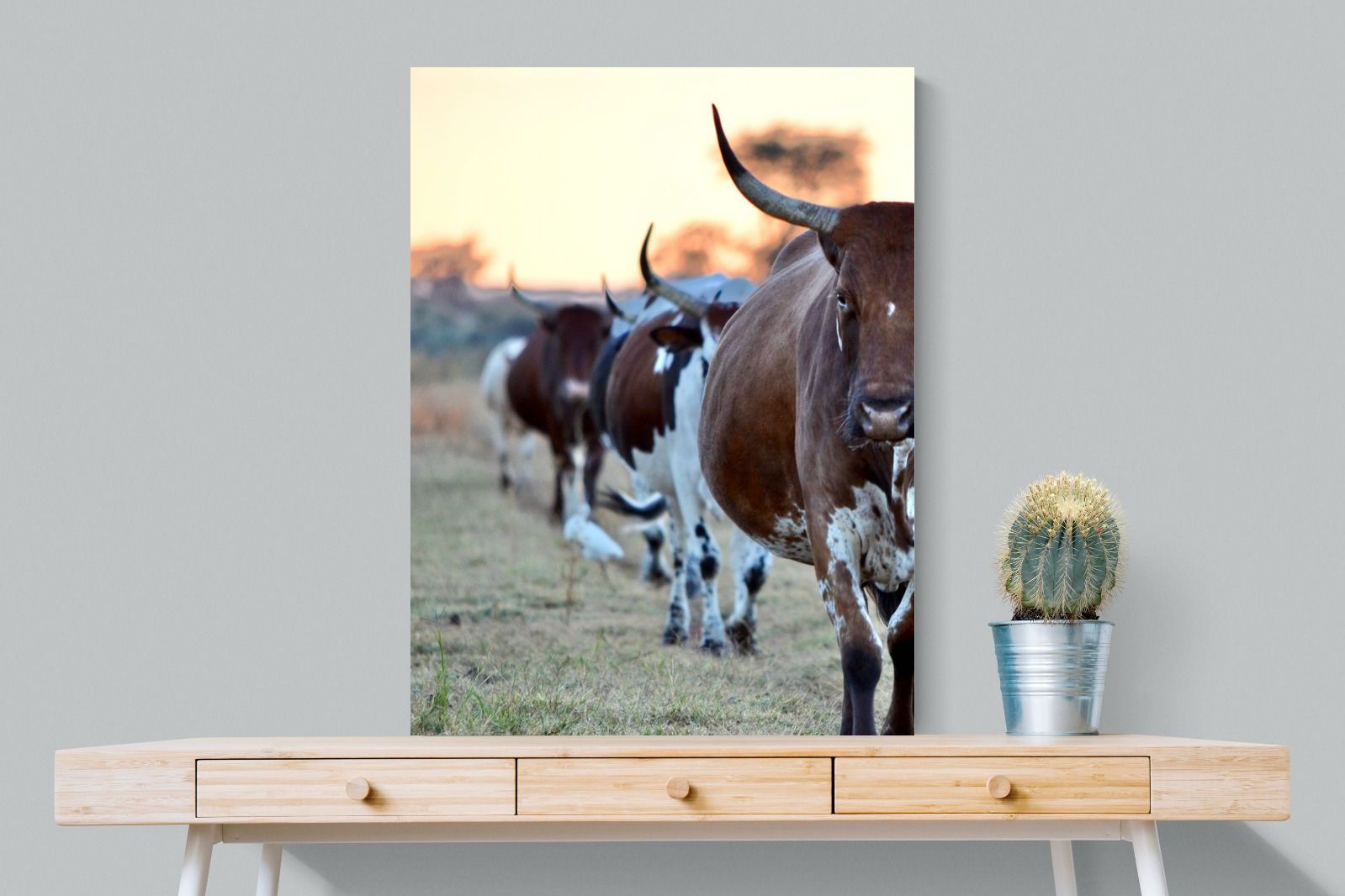 Follow The Leader-Wall_Art-75 x 100cm-Mounted Canvas-No Frame-Pixalot