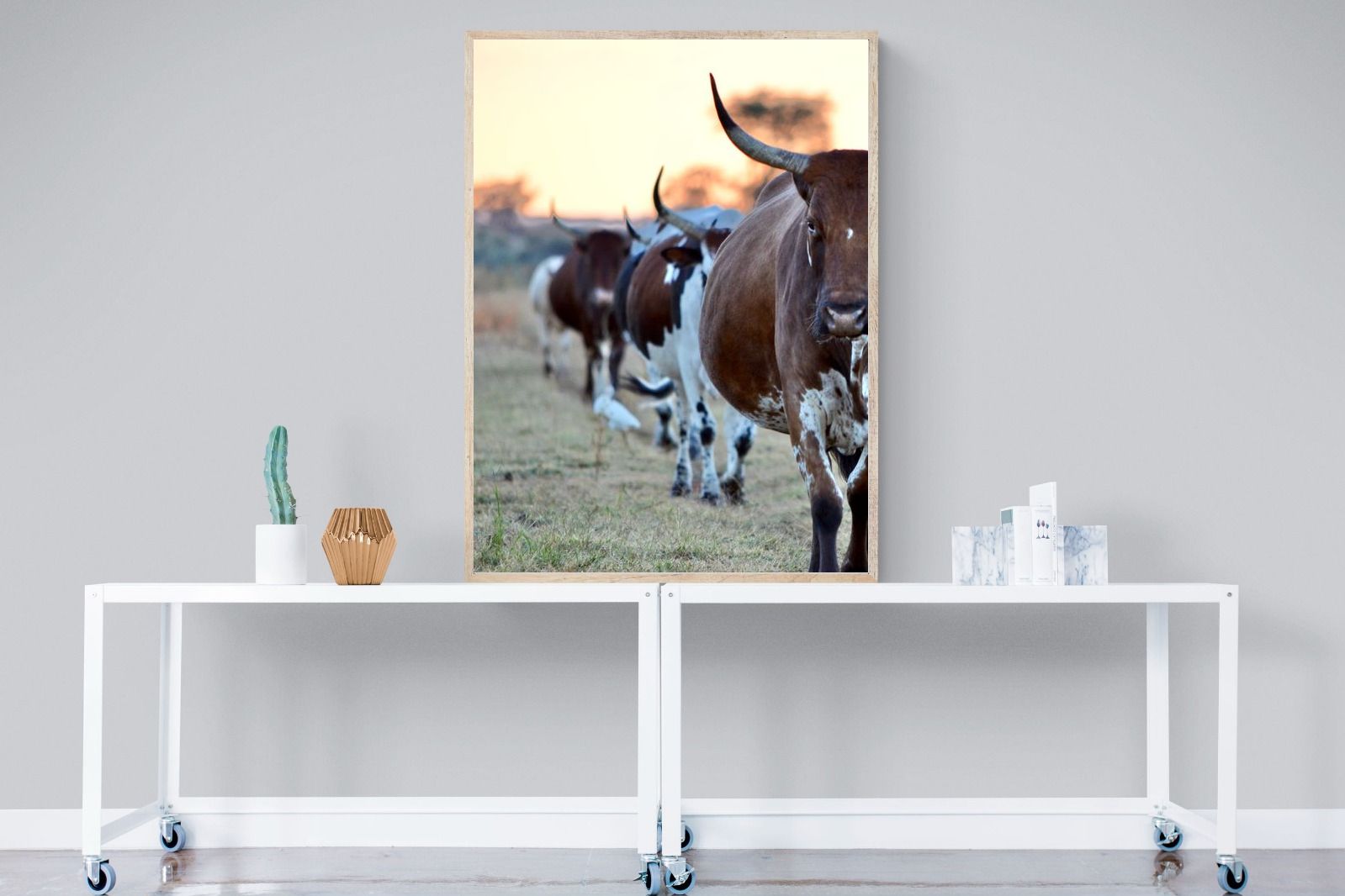 Follow The Leader-Wall_Art-90 x 120cm-Mounted Canvas-Wood-Pixalot