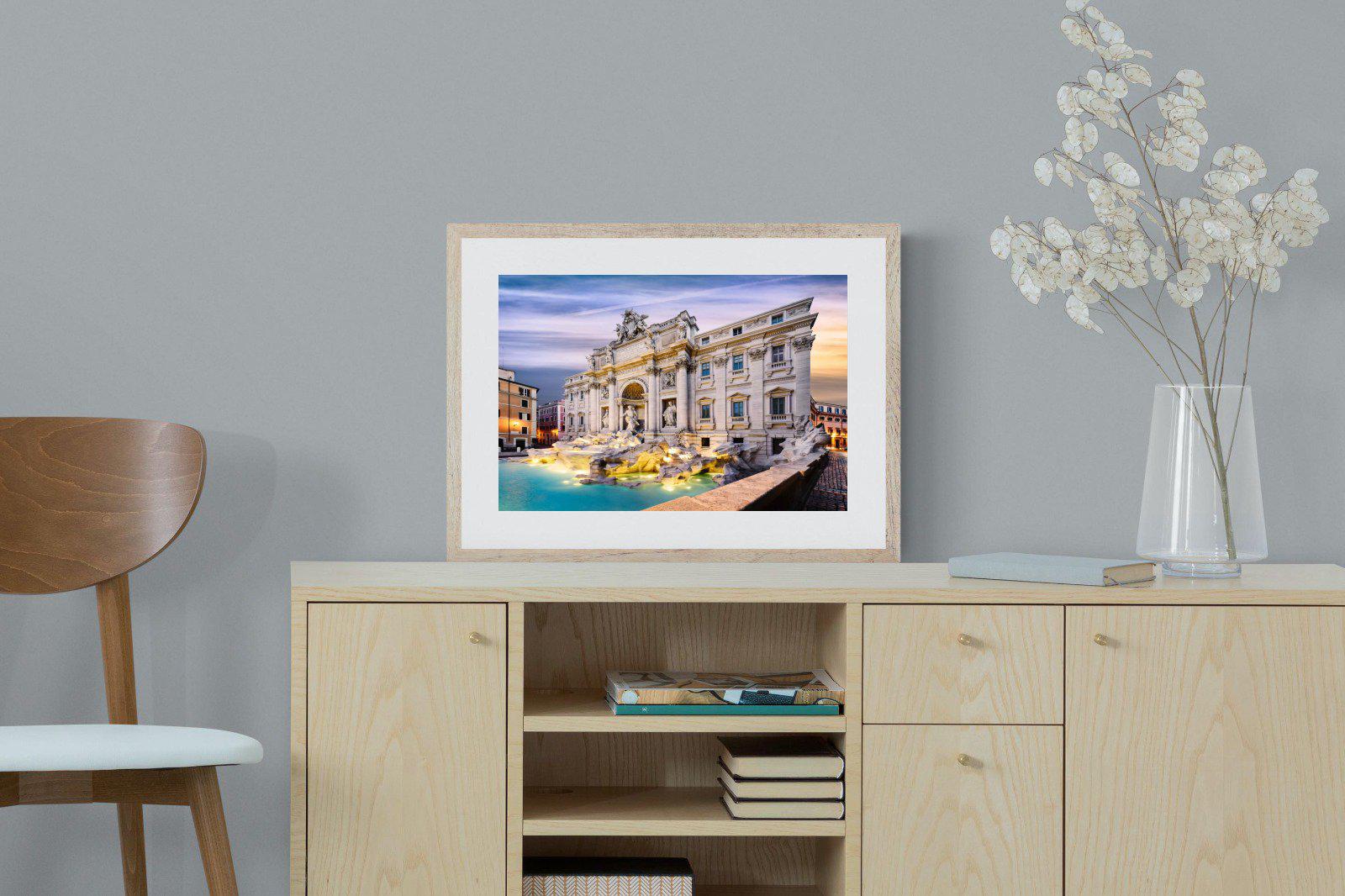 Fountain di Trevi-Wall_Art-60 x 45cm-Framed Print-Wood-Pixalot