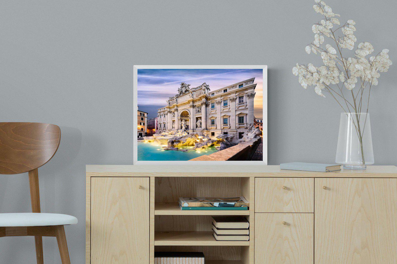 Fountain di Trevi-Wall_Art-60 x 45cm-Mounted Canvas-White-Pixalot