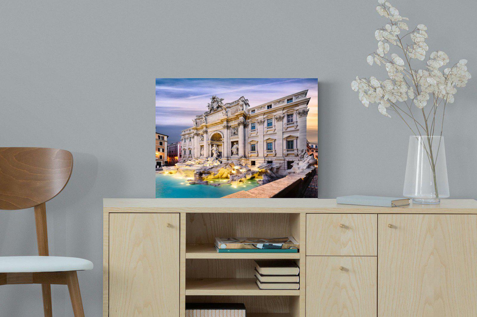 Fountain di Trevi-Wall_Art-60 x 45cm-Mounted Canvas-No Frame-Pixalot