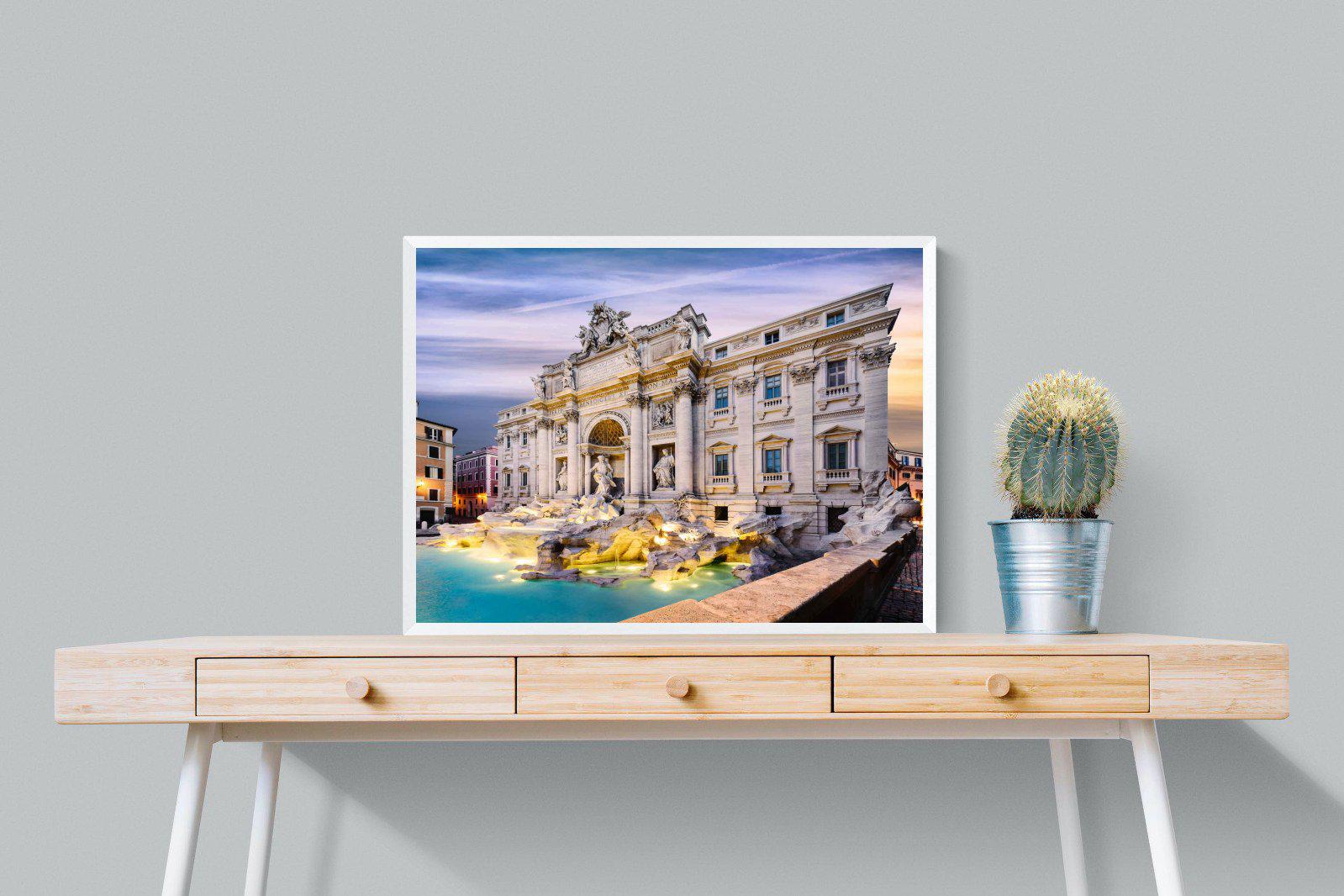 Fountain di Trevi-Wall_Art-80 x 60cm-Mounted Canvas-White-Pixalot