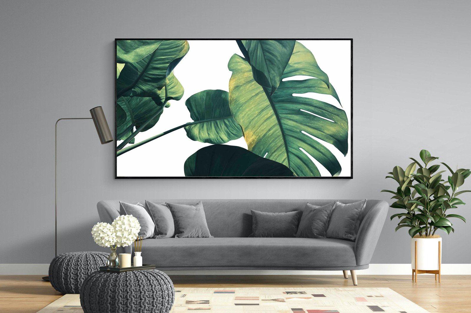 Frond & Light-Wall_Art-220 x 130cm-Mounted Canvas-Black-Pixalot