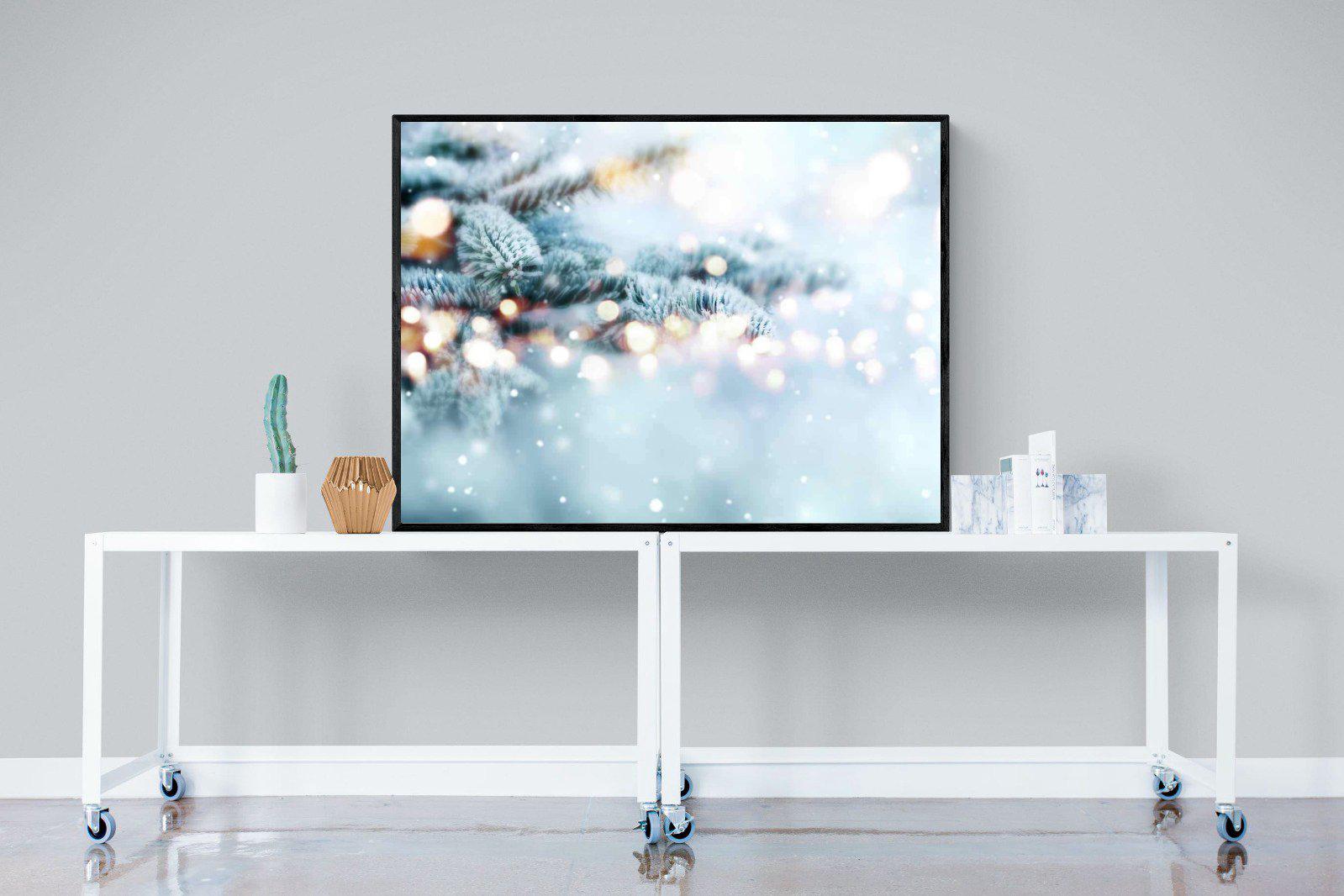 Frost-Wall_Art-120 x 90cm-Mounted Canvas-Black-Pixalot