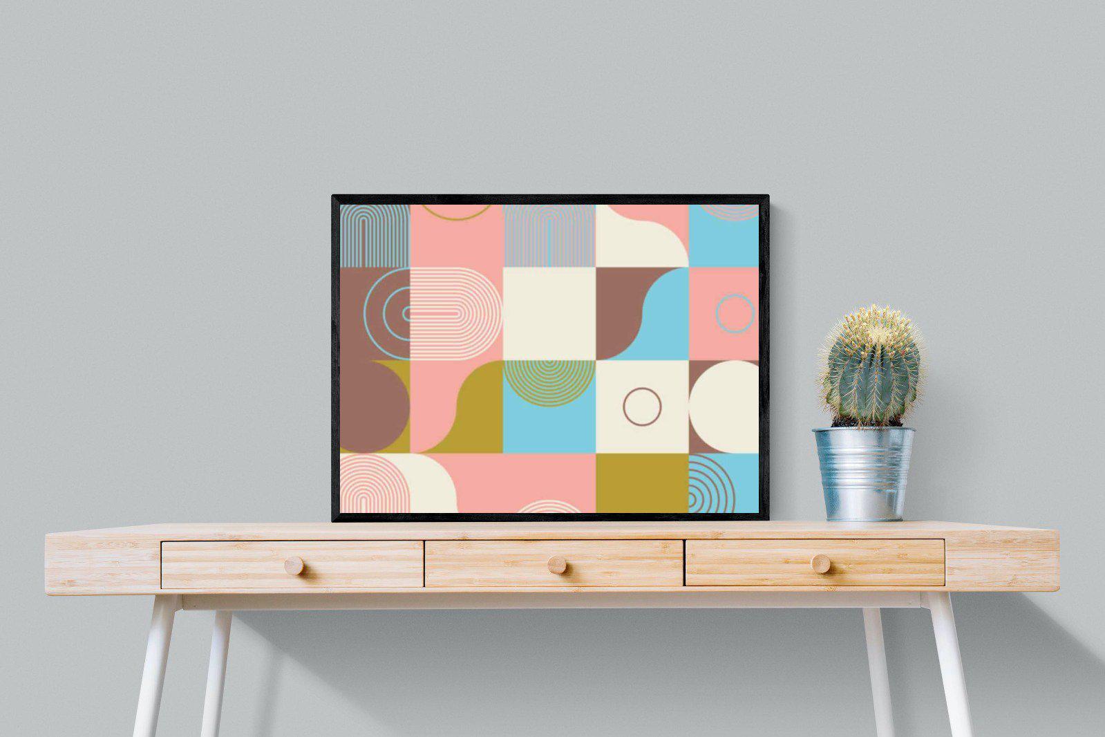 Geometric-Wall_Art-80 x 60cm-Mounted Canvas-Black-Pixalot