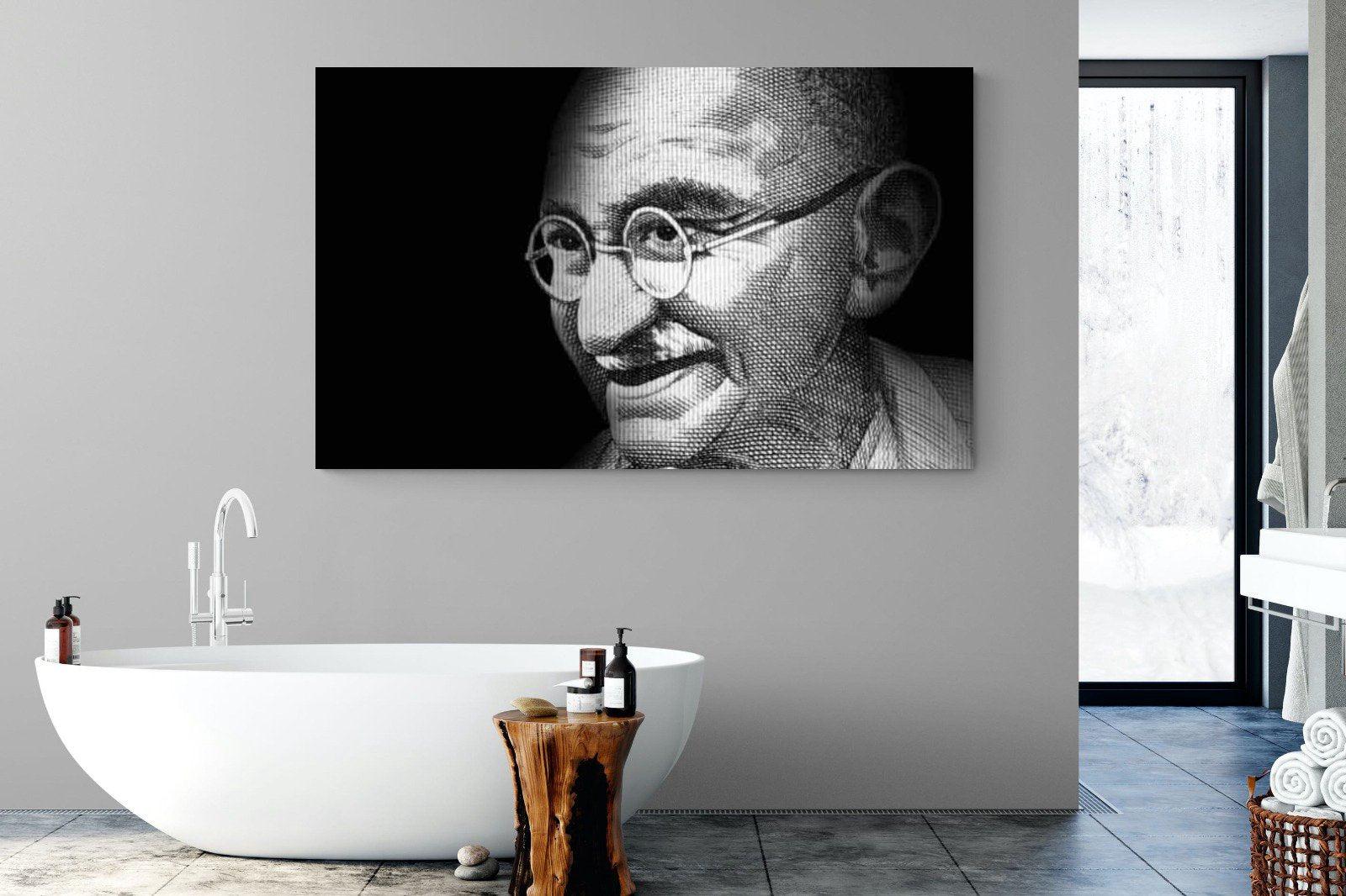 Ghandi-Wall_Art-180 x 110cm-Mounted Canvas-No Frame-Pixalot