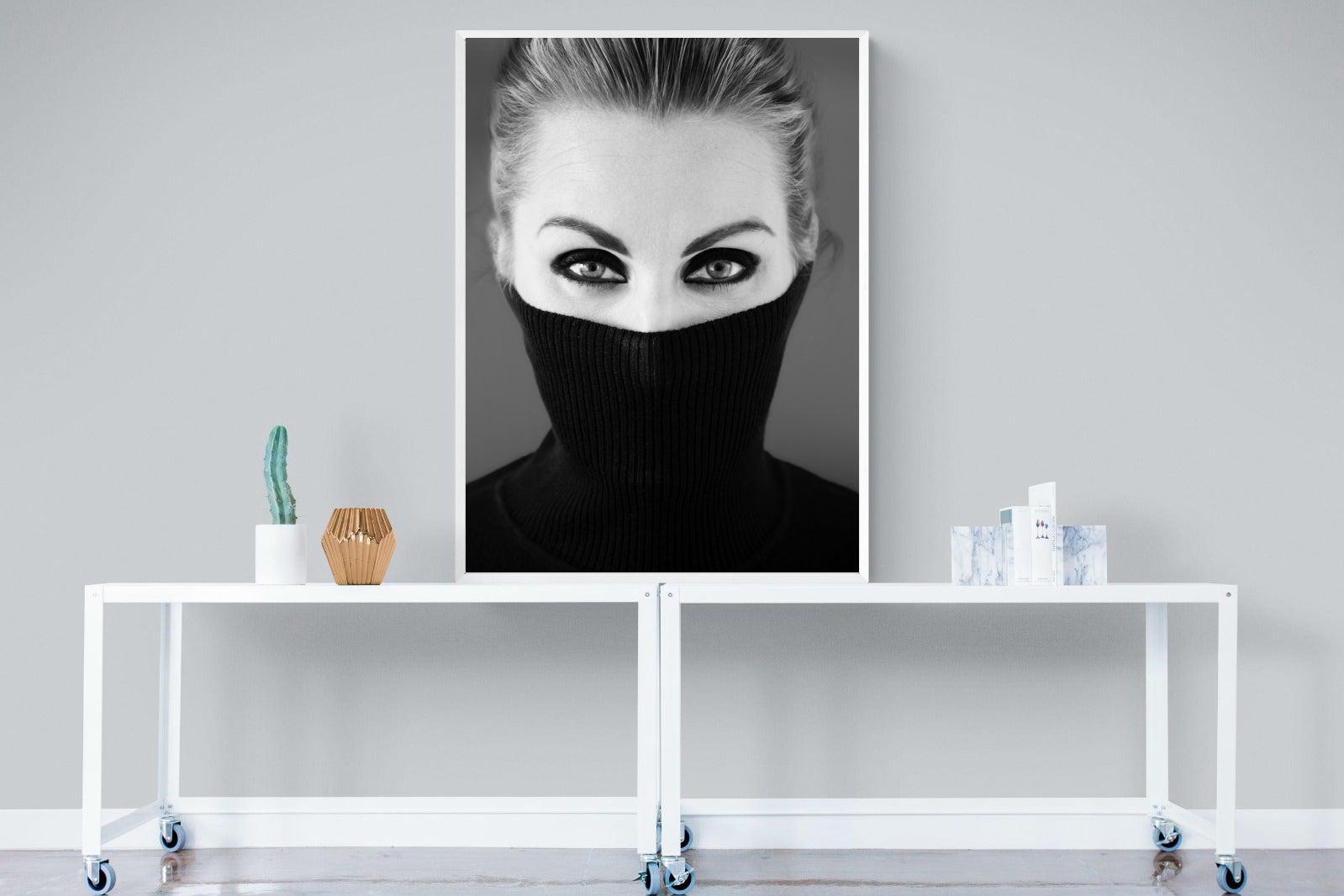 Girl in Black-Wall_Art-90 x 120cm-Mounted Canvas-White-Pixalot