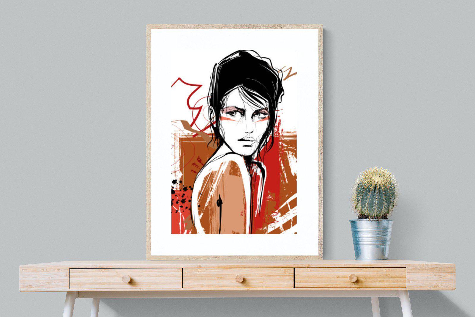 Glance-Wall_Art-75 x 100cm-Framed Print-Wood-Pixalot