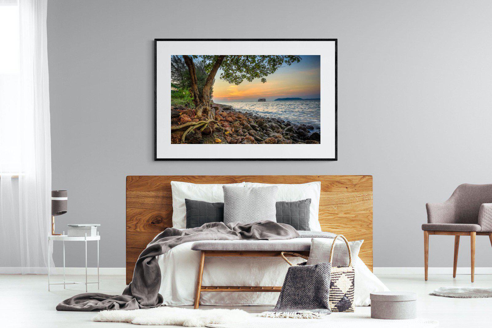 Goa-Wall_Art-150 x 100cm-Framed Print-Black-Pixalot