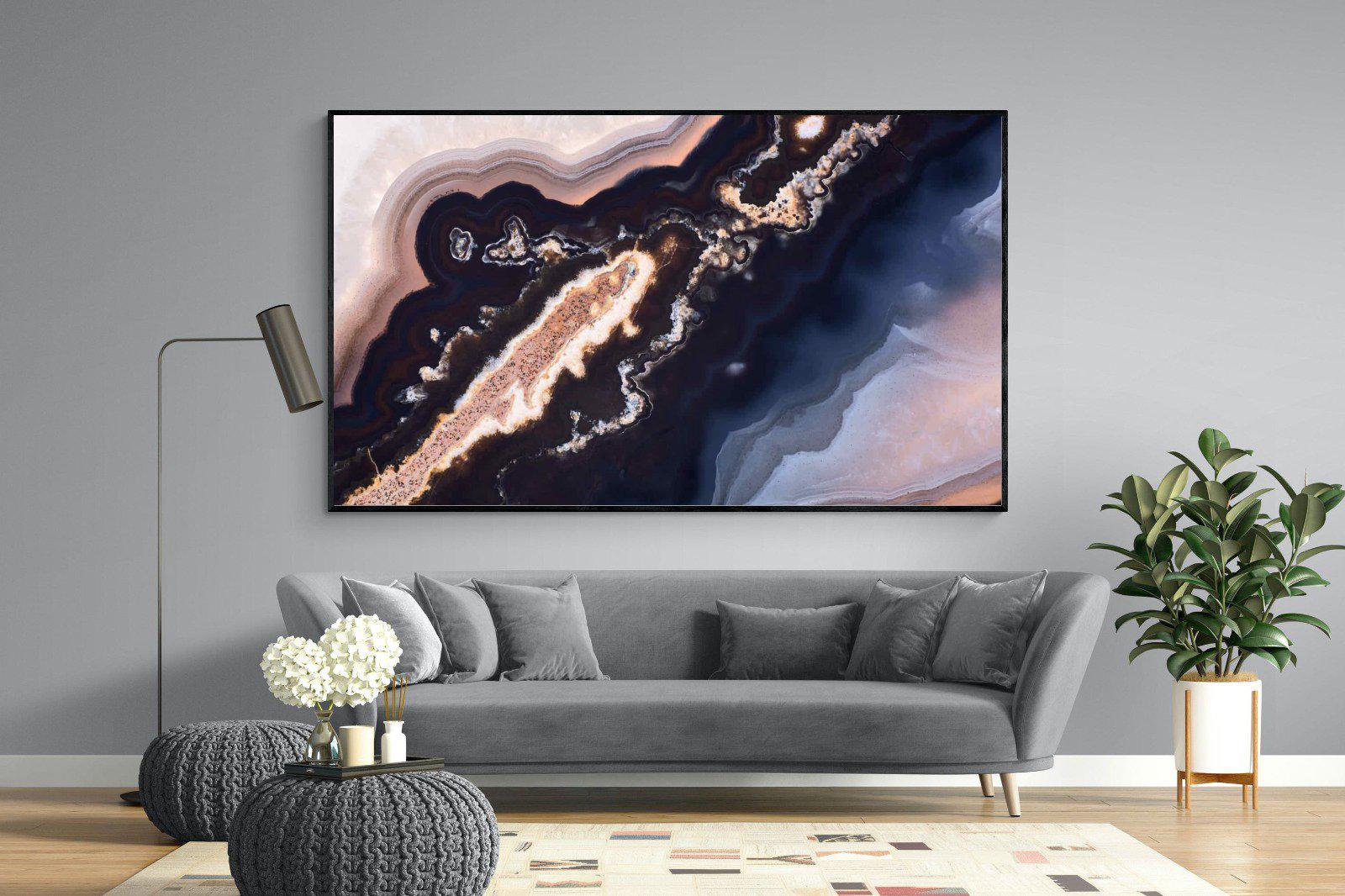 Gold Vein-Wall_Art-220 x 130cm-Mounted Canvas-Black-Pixalot