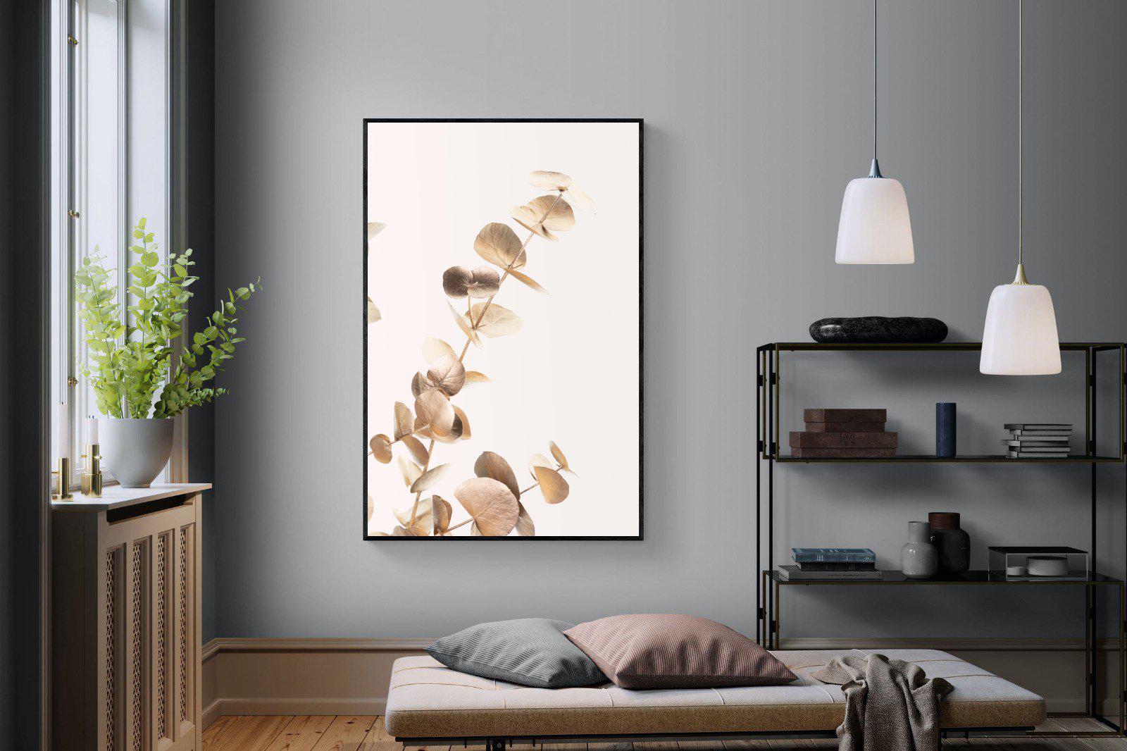 Golden Branch-Wall_Art-120 x 180cm-Mounted Canvas-Black-Pixalot