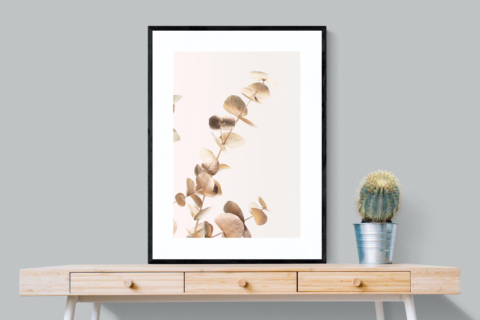 Golden Branch-Wall_Art-75 x 100cm-Framed Print-Black-Pixalot