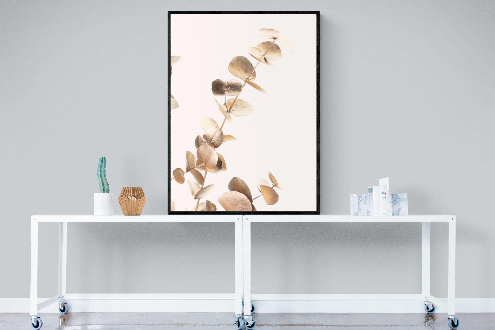 Golden Branch-Wall_Art-90 x 120cm-Mounted Canvas-Black-Pixalot