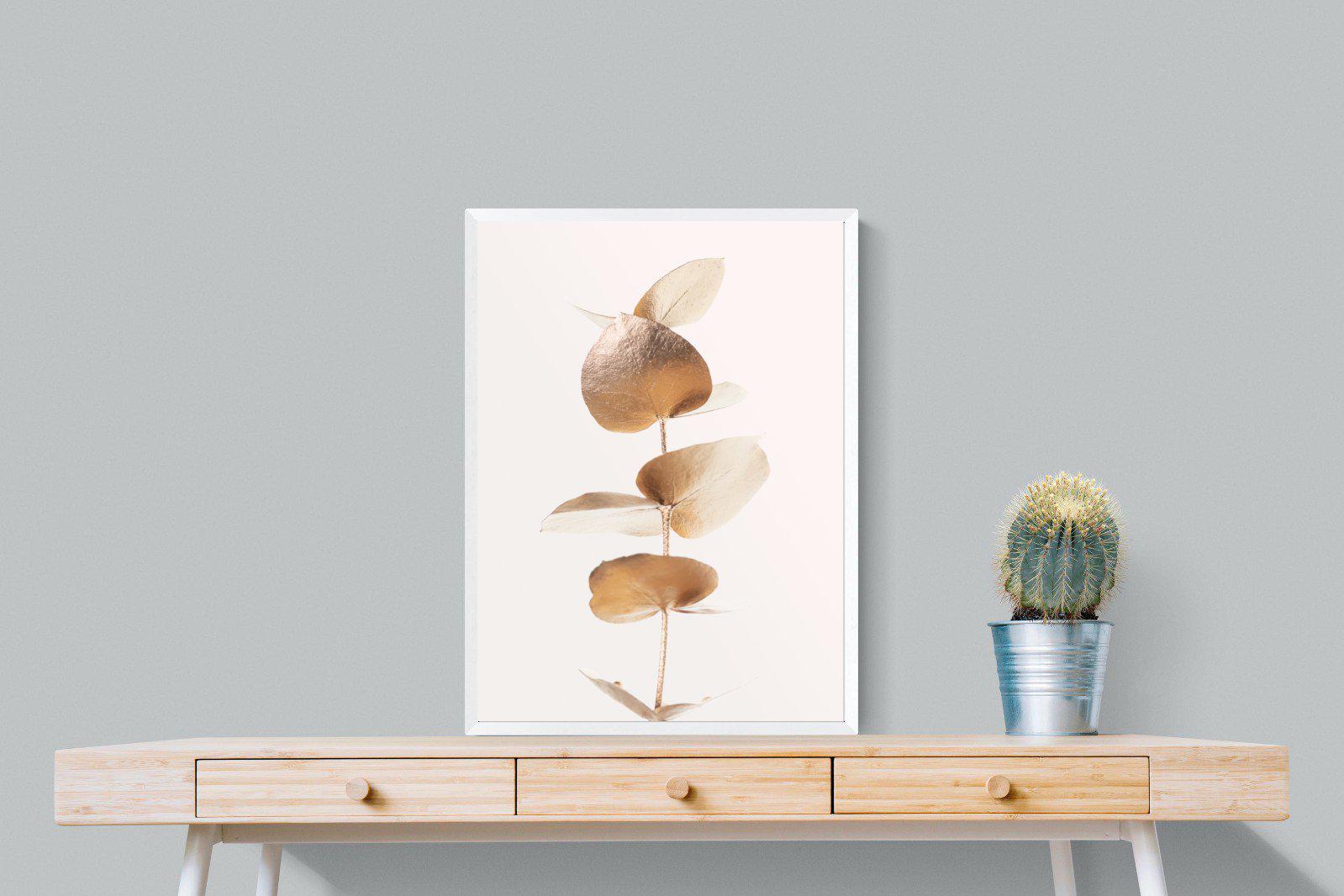 Golden Eucalyptus-Wall_Art-60 x 80cm-Mounted Canvas-White-Pixalot