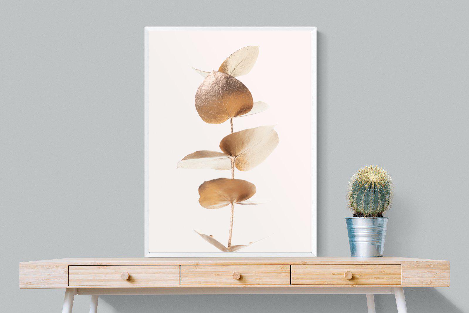 Golden Eucalyptus-Wall_Art-75 x 100cm-Mounted Canvas-White-Pixalot