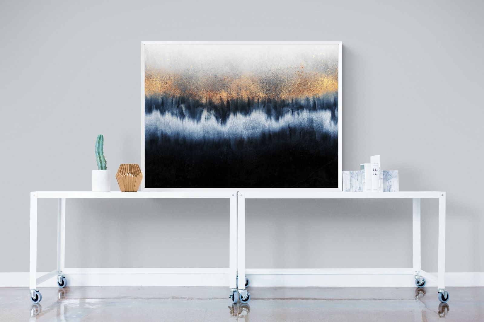 Golden Horizon-Wall_Art-120 x 90cm-Mounted Canvas-White-Pixalot