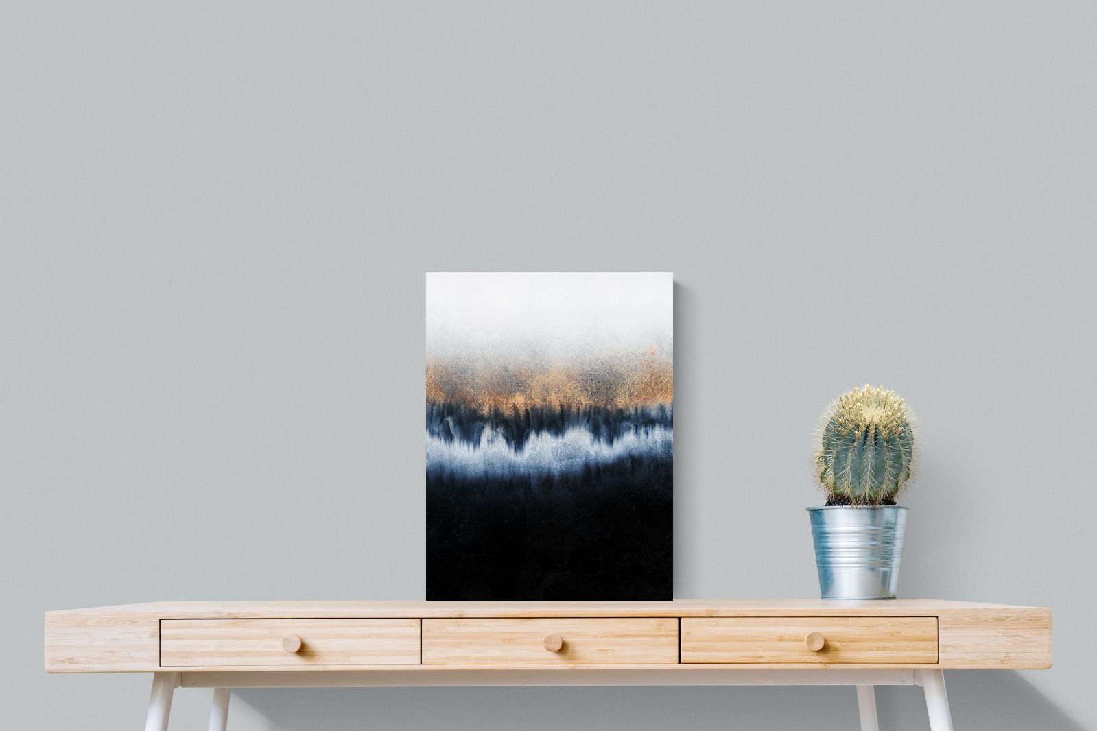 Golden Horizon-Wall_Art-45 x 60cm-Mounted Canvas-No Frame-Pixalot