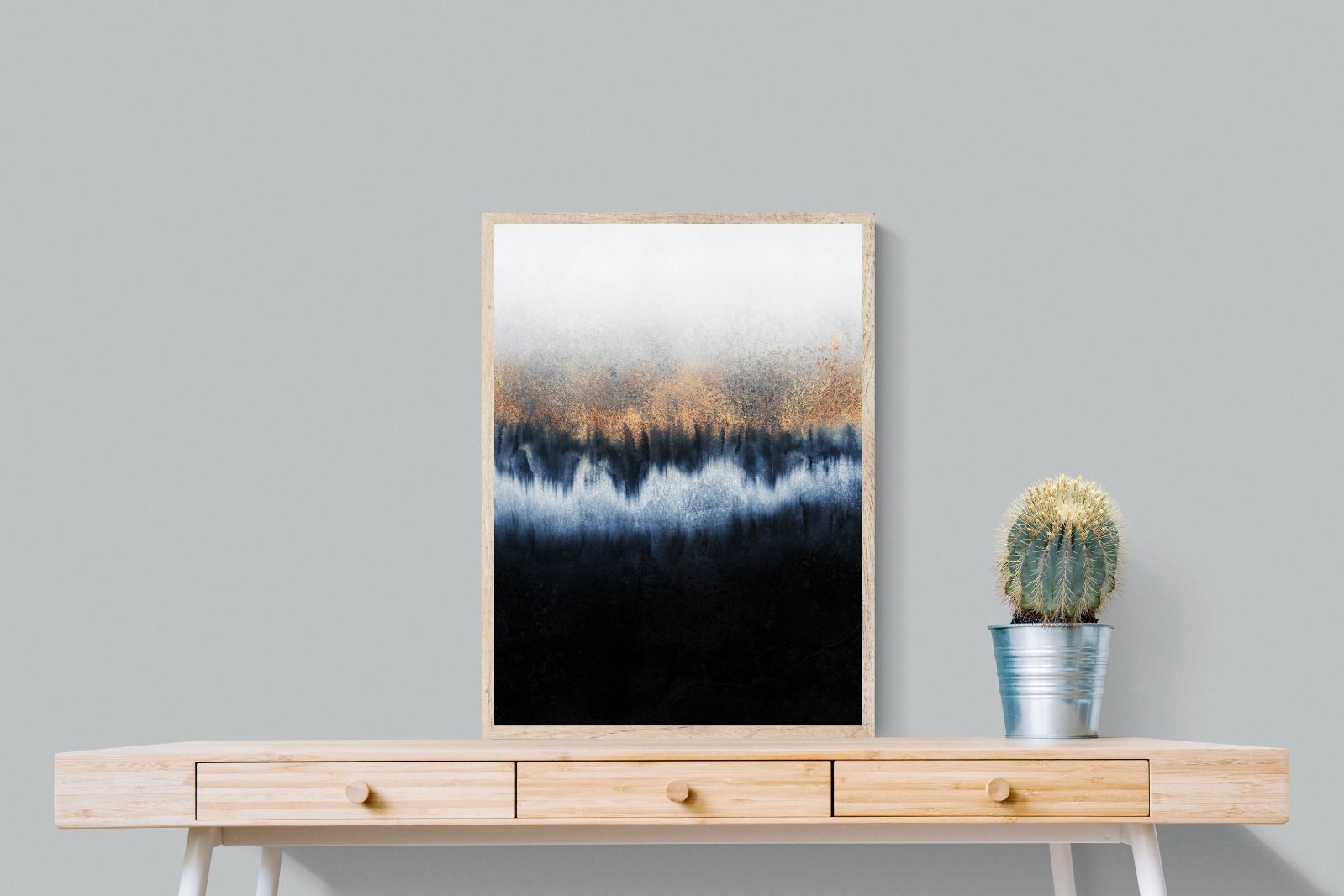 Golden Horizon-Wall_Art-60 x 80cm-Mounted Canvas-Wood-Pixalot