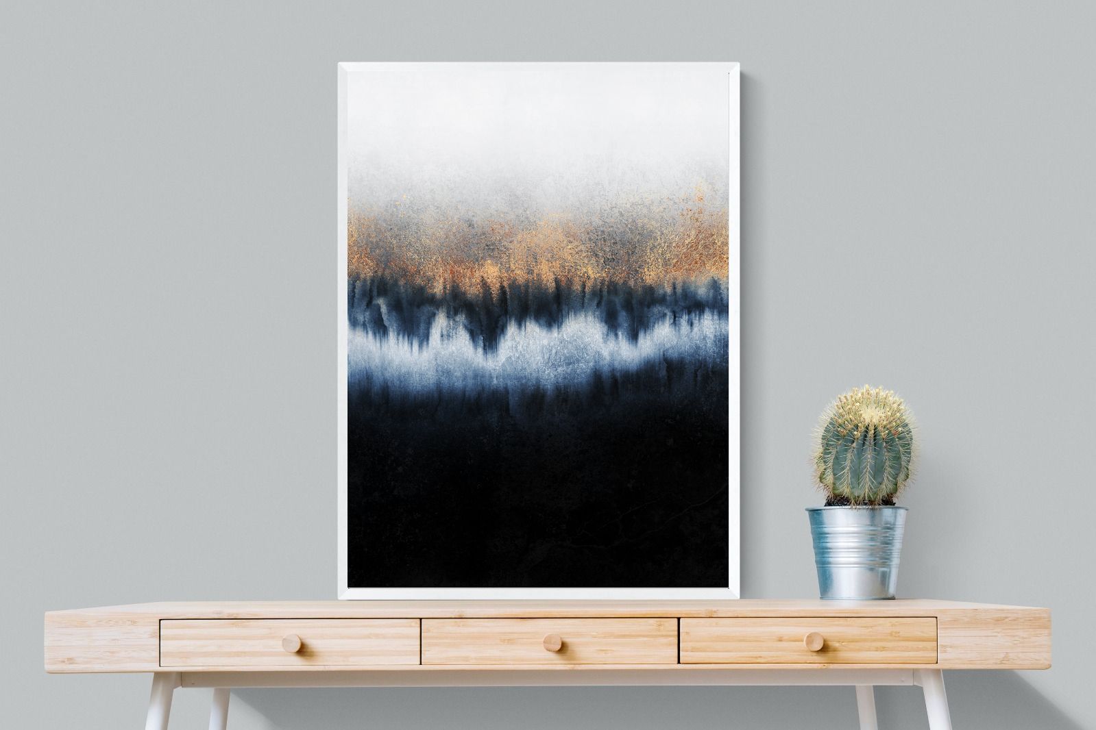 Golden Horizon-Wall_Art-75 x 100cm-Mounted Canvas-White-Pixalot