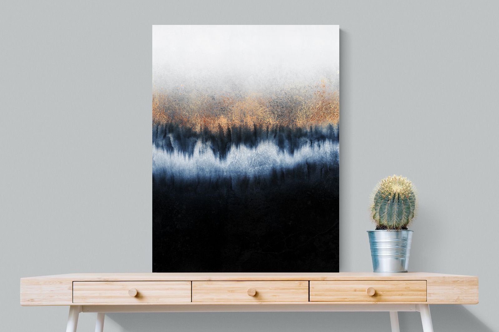 Golden Horizon-Wall_Art-75 x 100cm-Mounted Canvas-No Frame-Pixalot