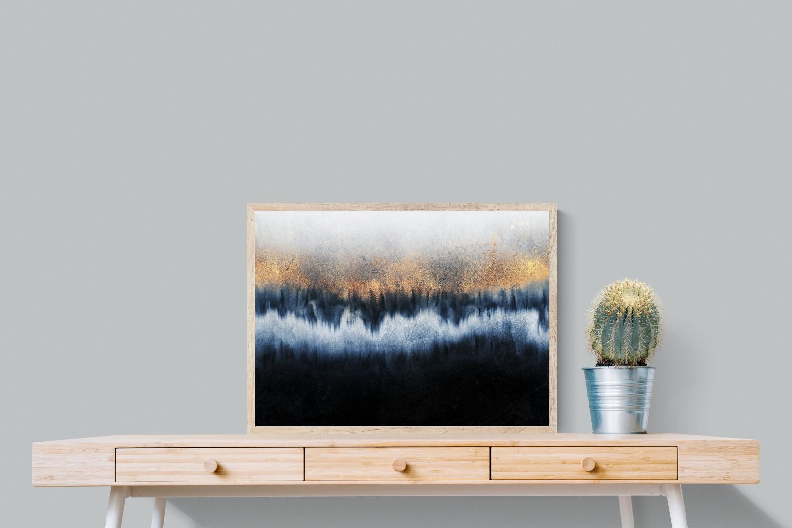 Golden Horizon-Wall_Art-80 x 60cm-Mounted Canvas-Wood-Pixalot