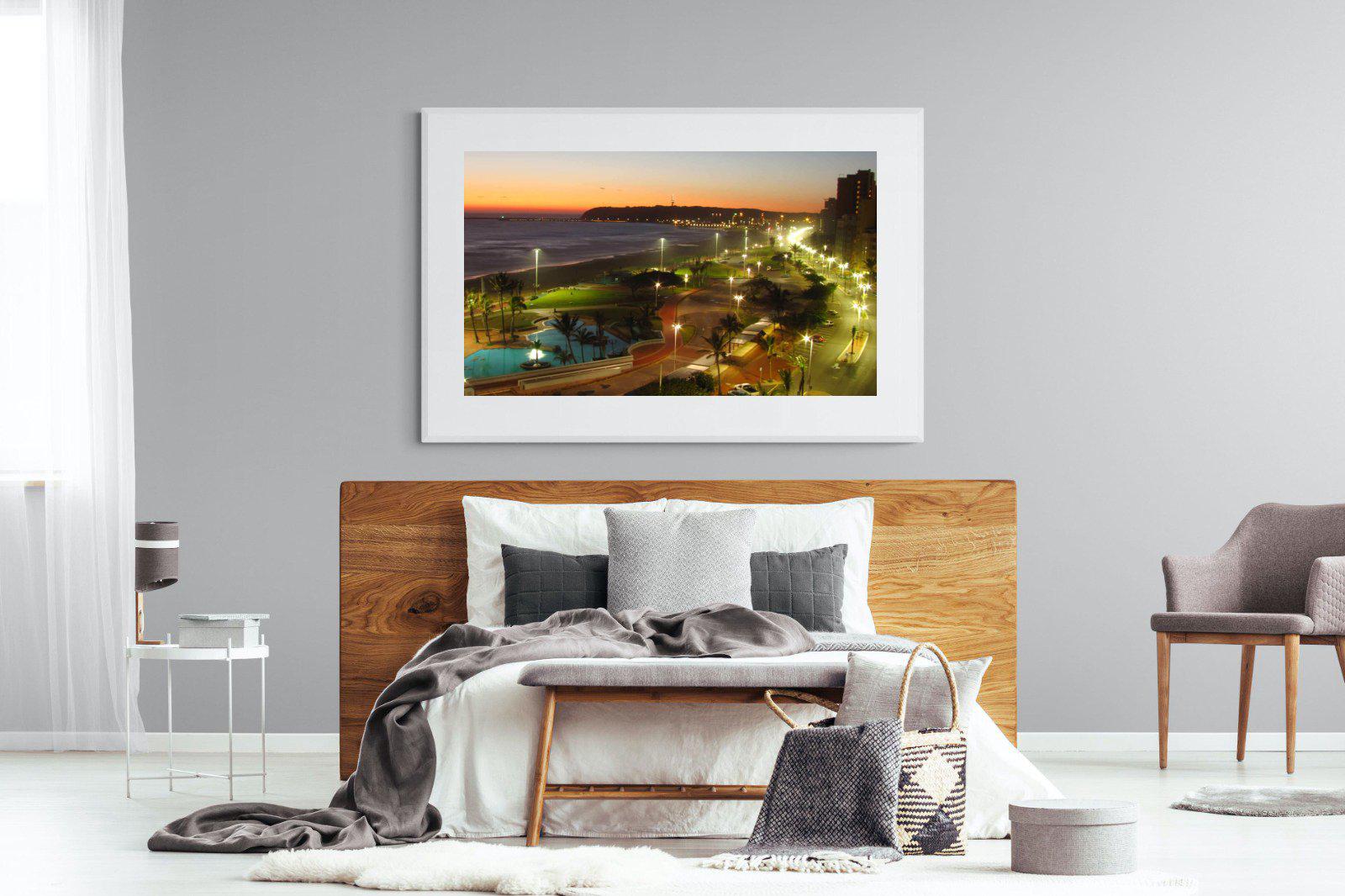 Golden Mile-Wall_Art-150 x 100cm-Framed Print-White-Pixalot