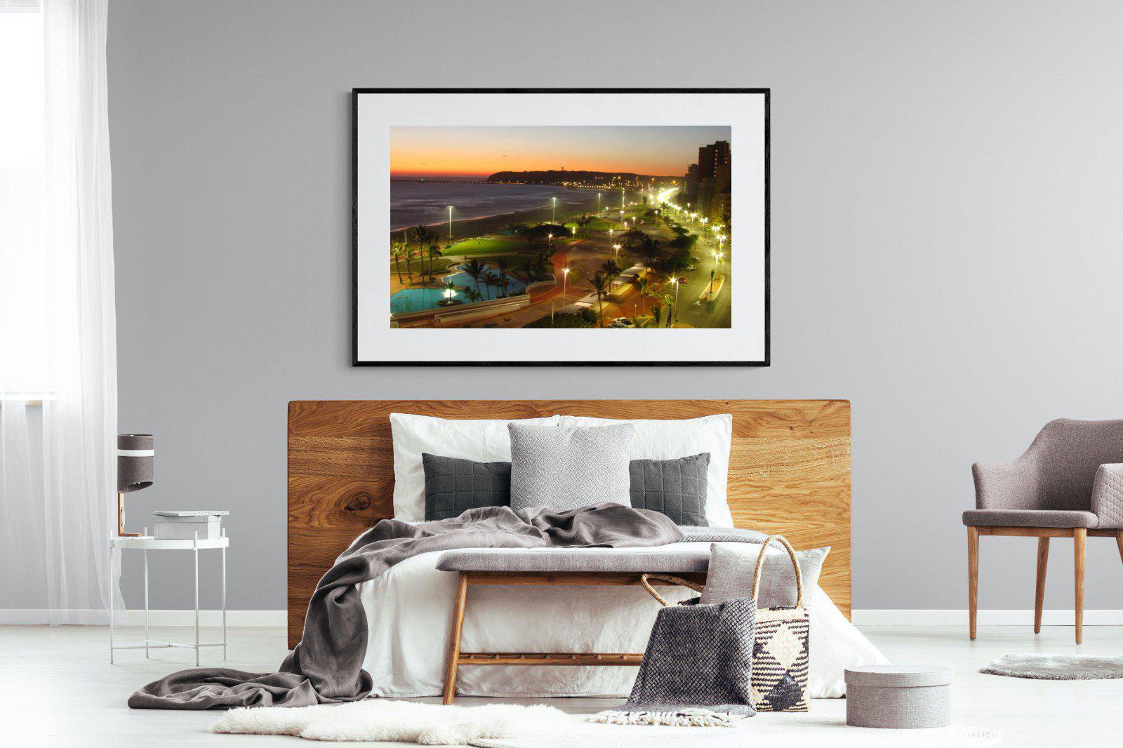 Golden Mile-Wall_Art-150 x 100cm-Framed Print-Black-Pixalot