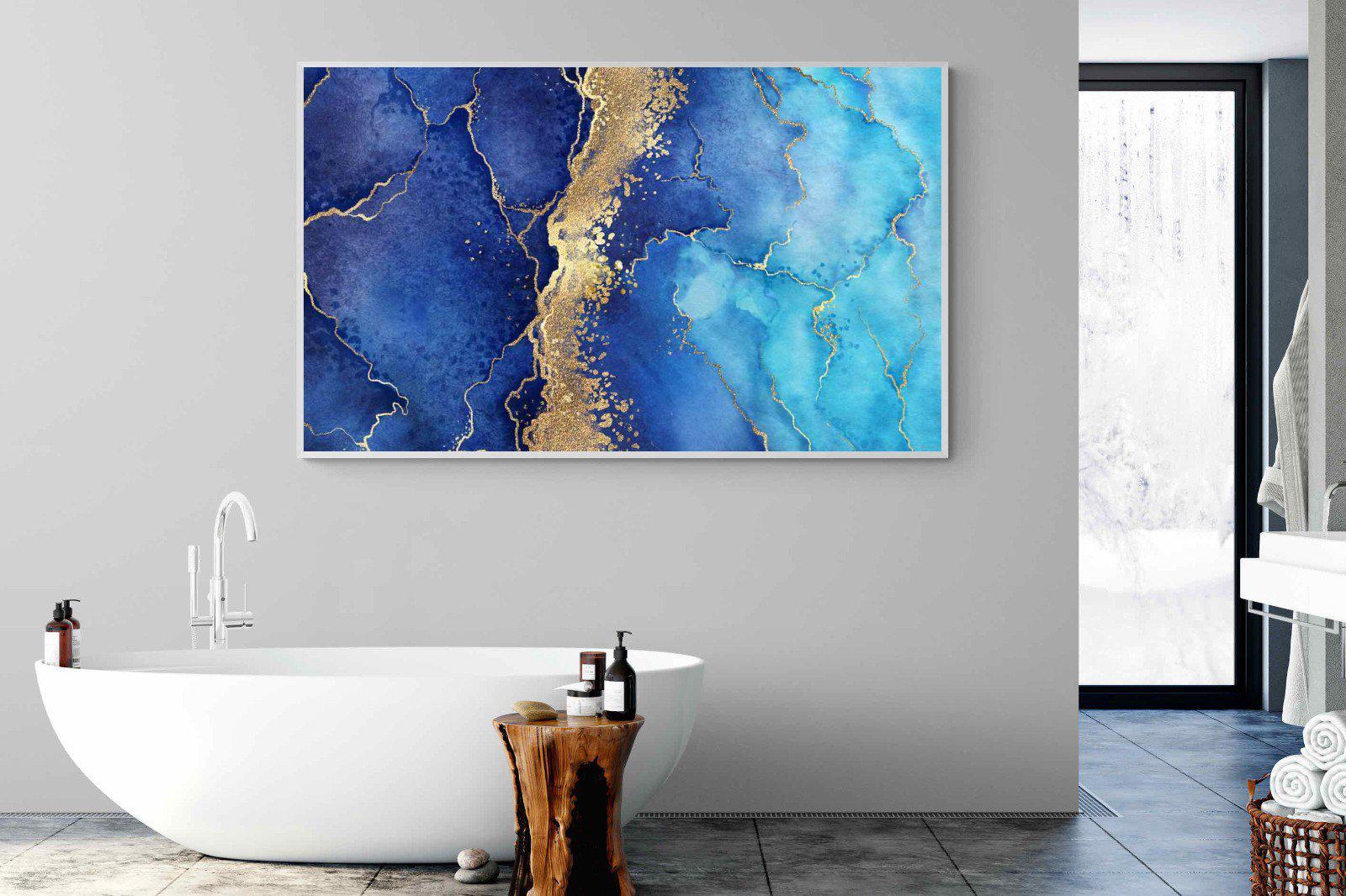 Golden Veins-Wall_Art-180 x 110cm-Mounted Canvas-White-Pixalot