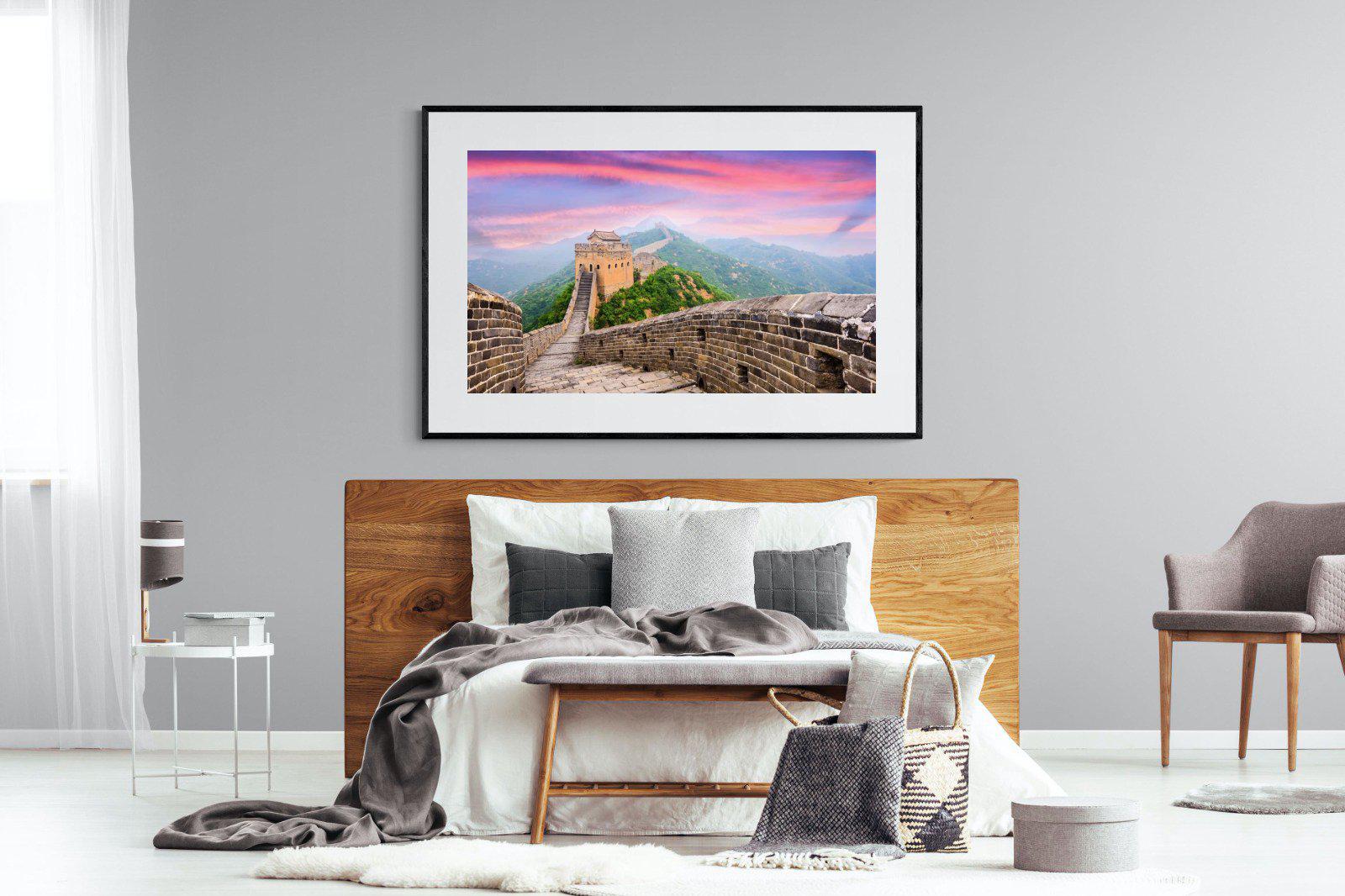 Great Wall-Wall_Art-150 x 100cm-Framed Print-Black-Pixalot