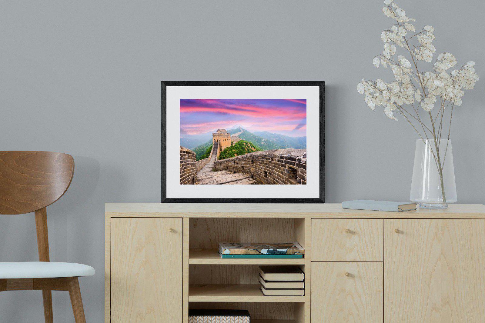 Great Wall-Wall_Art-60 x 45cm-Framed Print-Black-Pixalot