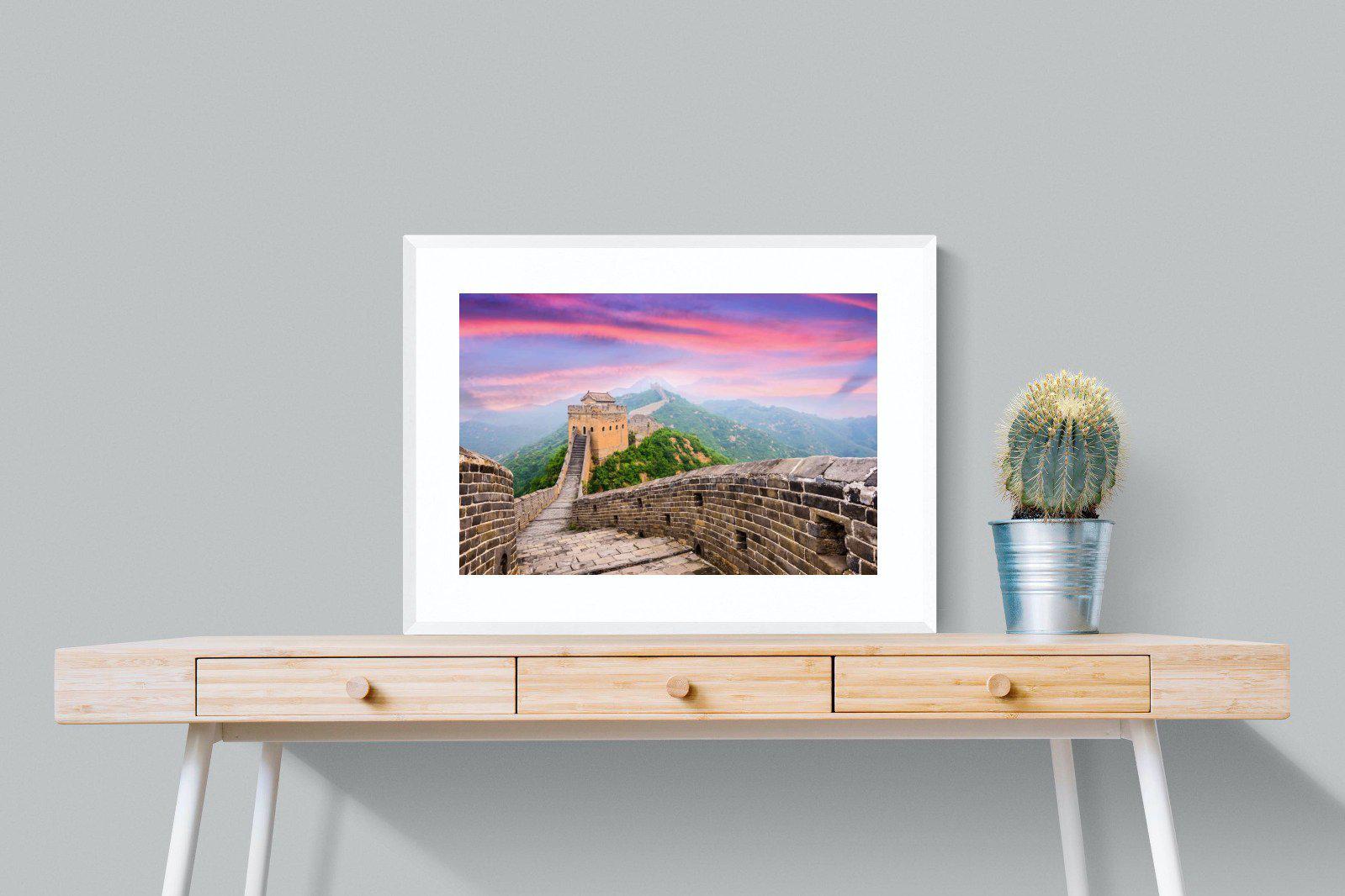 Great Wall-Wall_Art-80 x 60cm-Framed Print-White-Pixalot