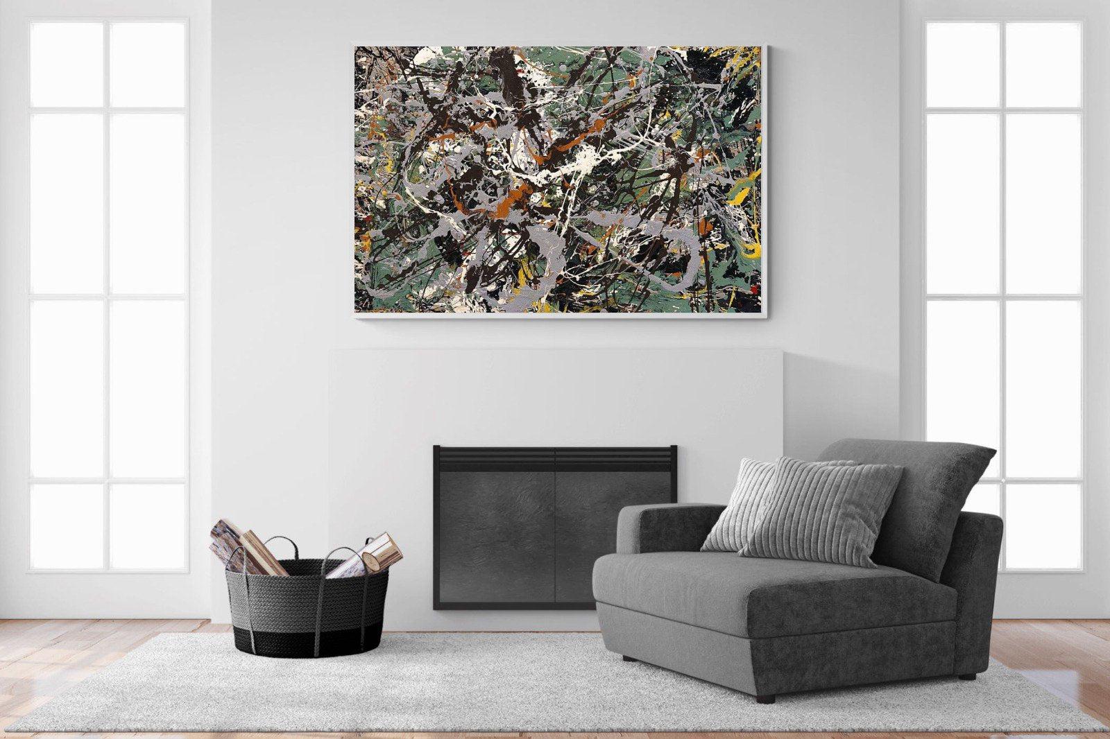 Green Silver-Wall_Art-150 x 100cm-Mounted Canvas-White-Pixalot