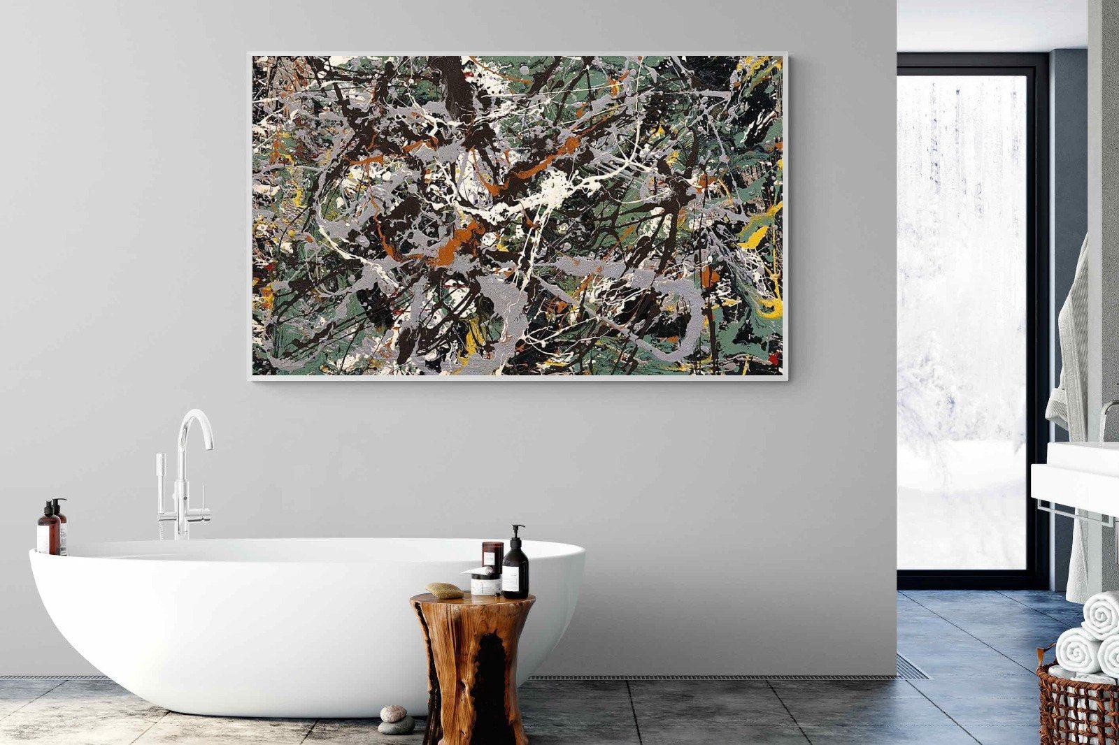 Green Silver-Wall_Art-180 x 110cm-Mounted Canvas-White-Pixalot