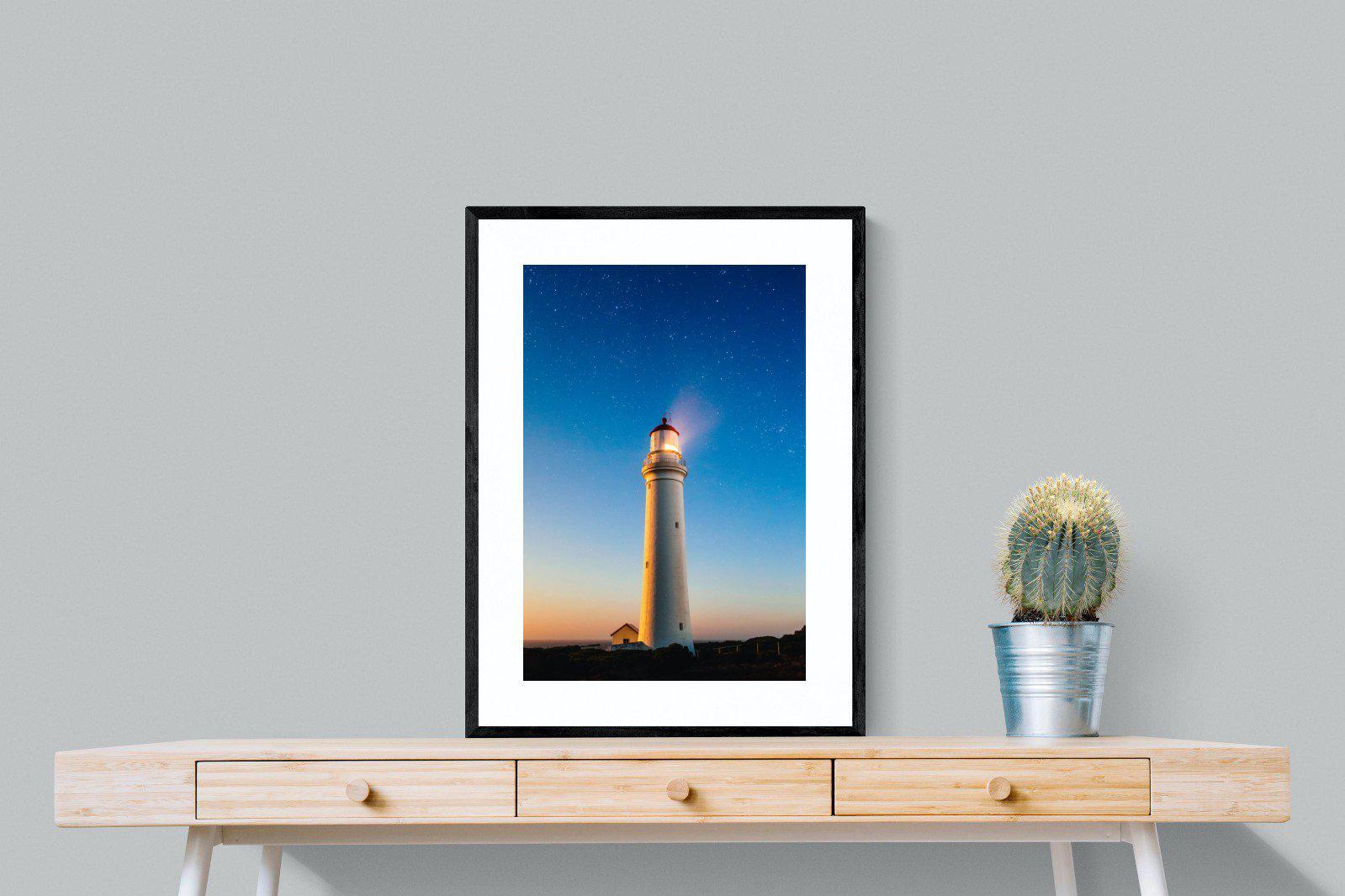 Guiding Light-Wall_Art-60 x 80cm-Framed Print-Black-Pixalot