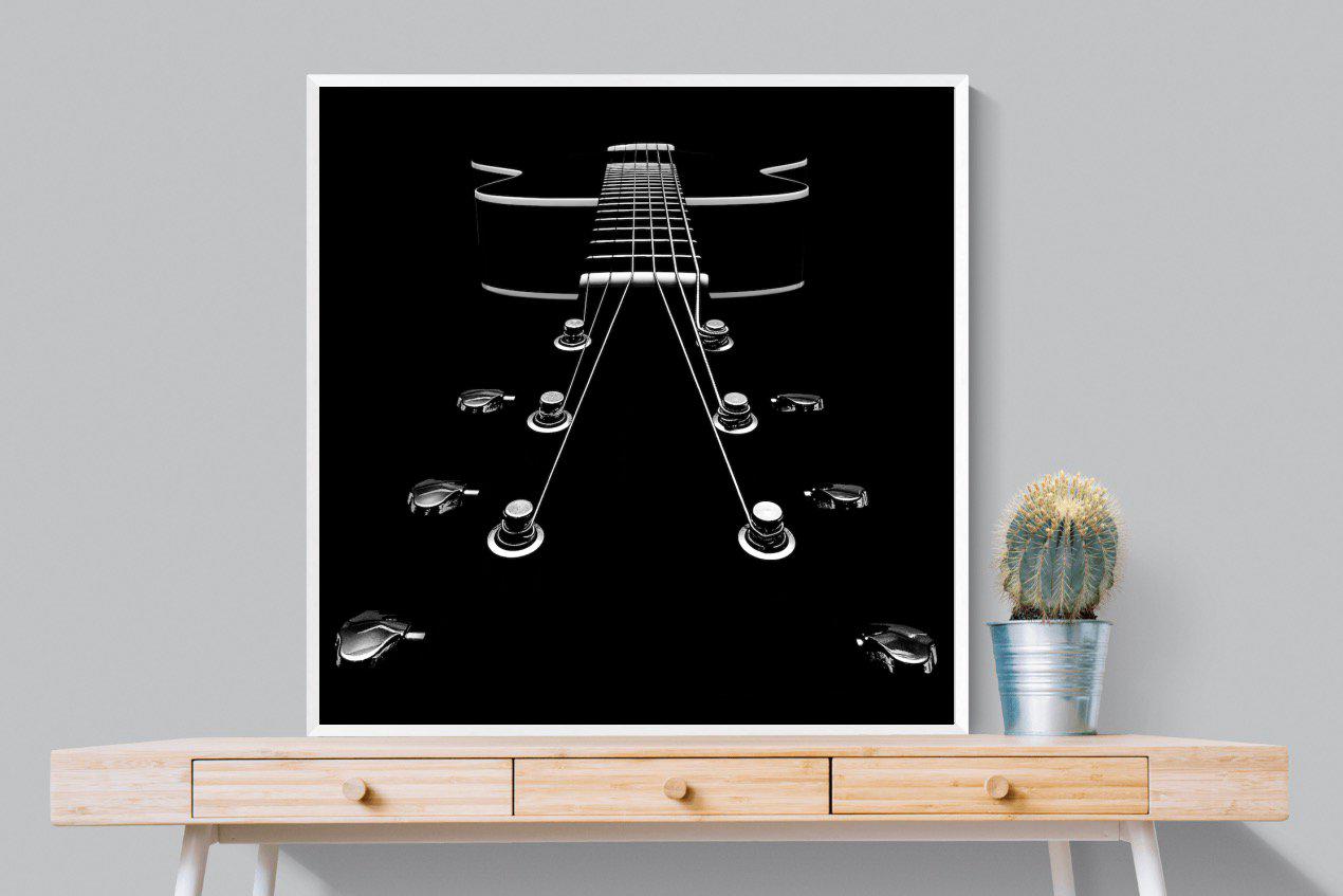 Guitar-Wall_Art-100 x 100cm-Mounted Canvas-White-Pixalot