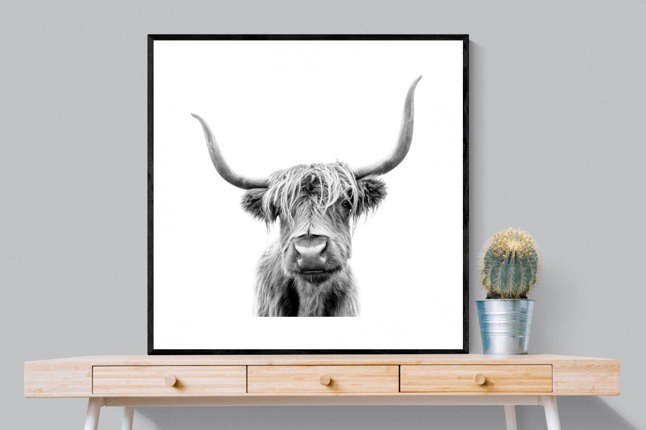 Hairy-Wall_Art-100 x 100cm-Framed Print-Black-Pixalot