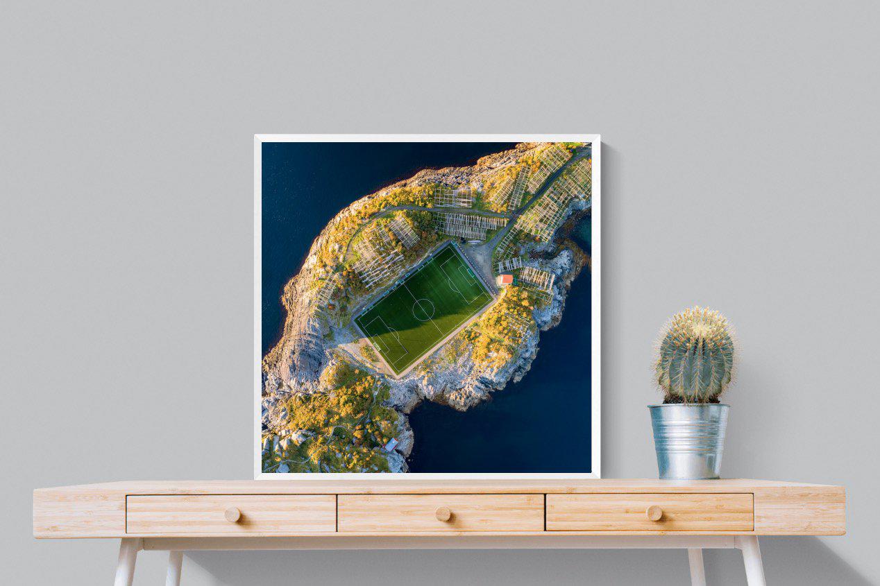 Henningsvaer-Wall_Art-80 x 80cm-Mounted Canvas-White-Pixalot