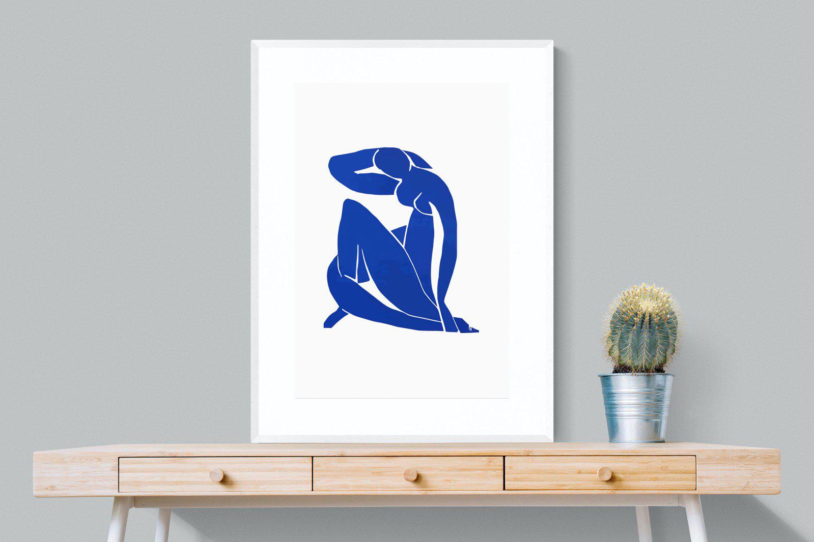 Henri Matisse-Wall_Art-75 x 100cm-Framed Print-White-Pixalot