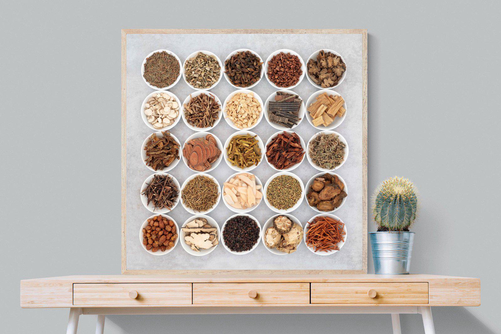 Herbal-Wall_Art-100 x 100cm-Mounted Canvas-Wood-Pixalot