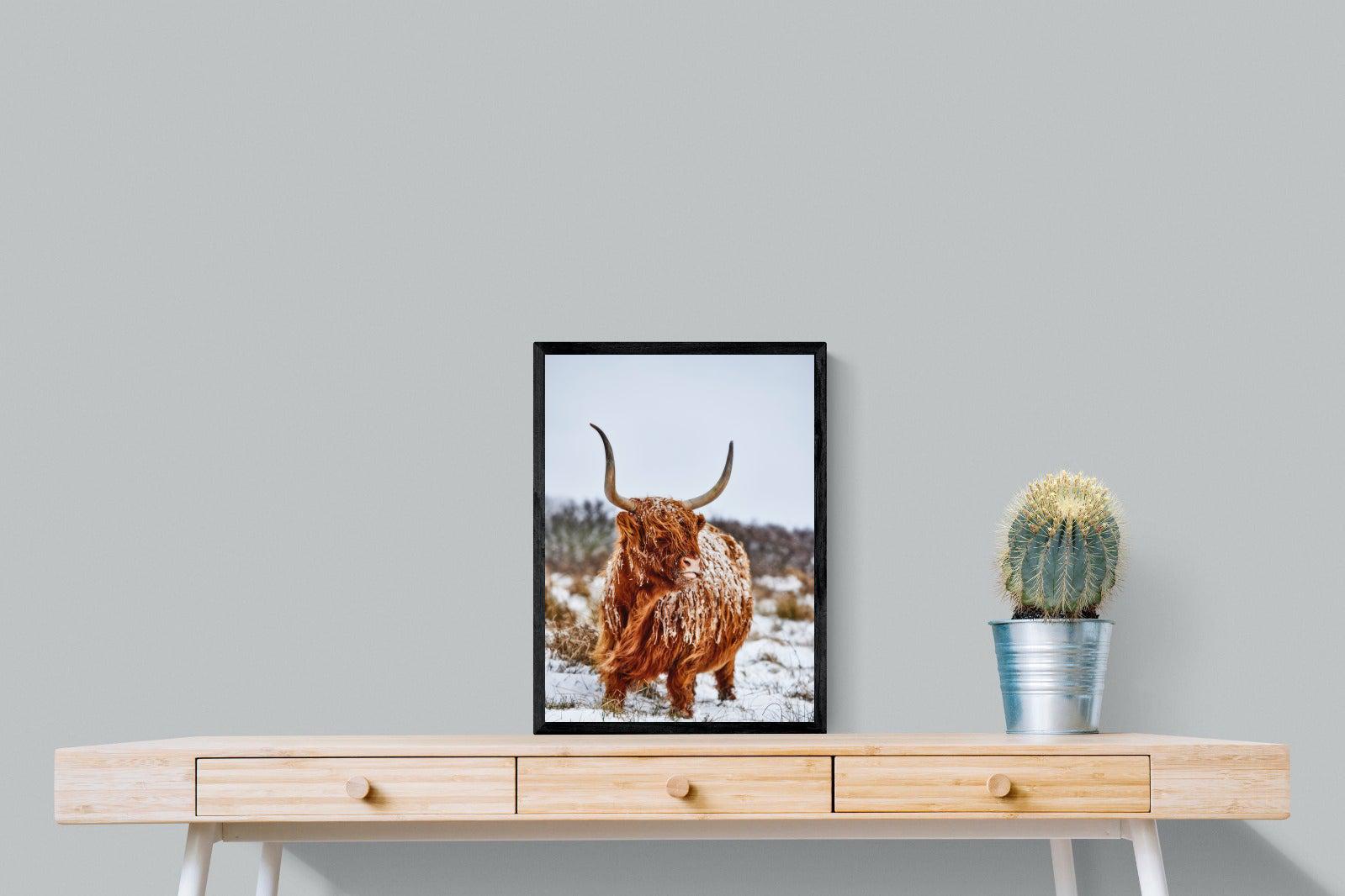 Highlander-Wall_Art-45 x 60cm-Mounted Canvas-Black-Pixalot