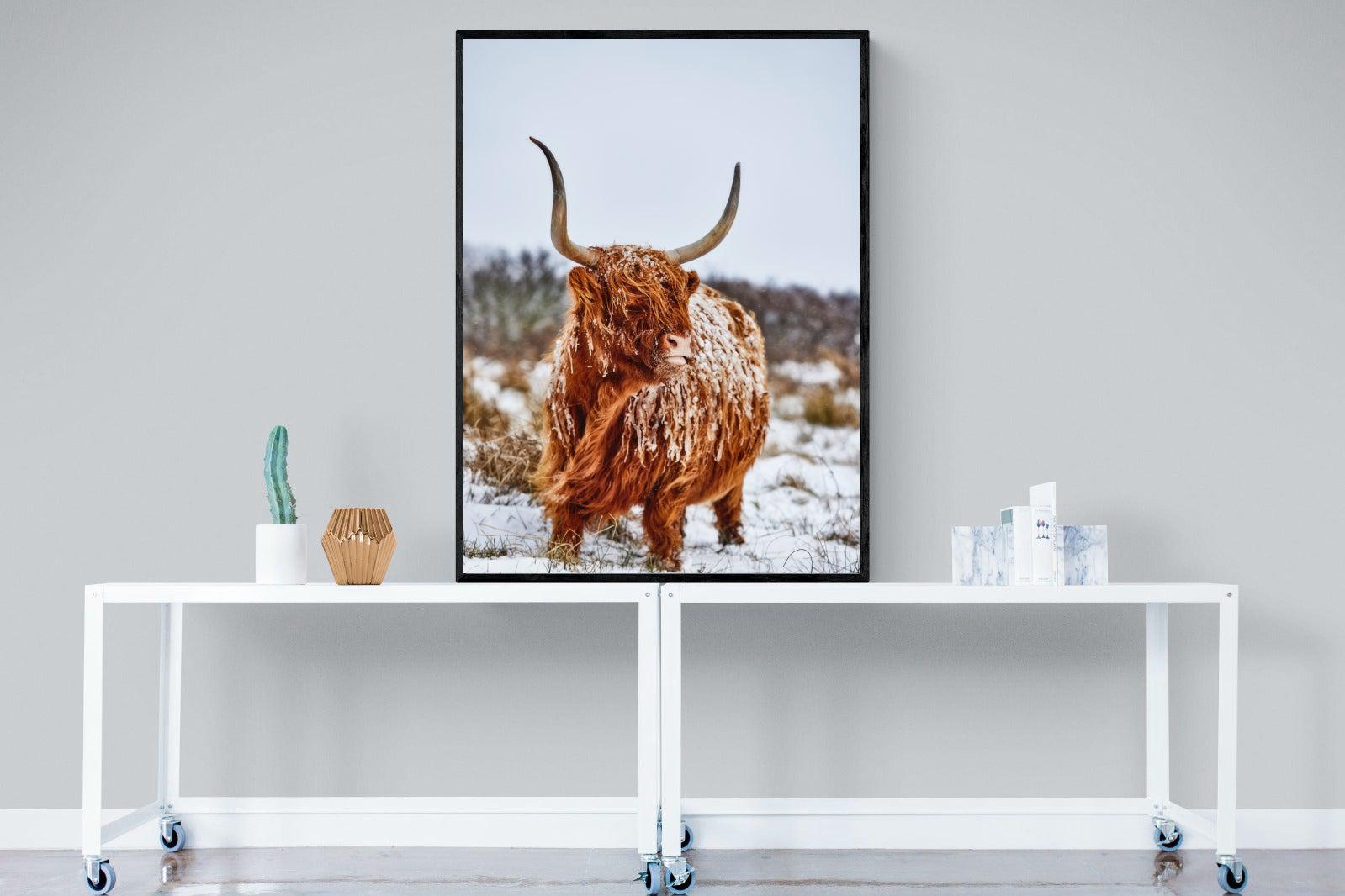 Highlander-Wall_Art-90 x 120cm-Mounted Canvas-Black-Pixalot