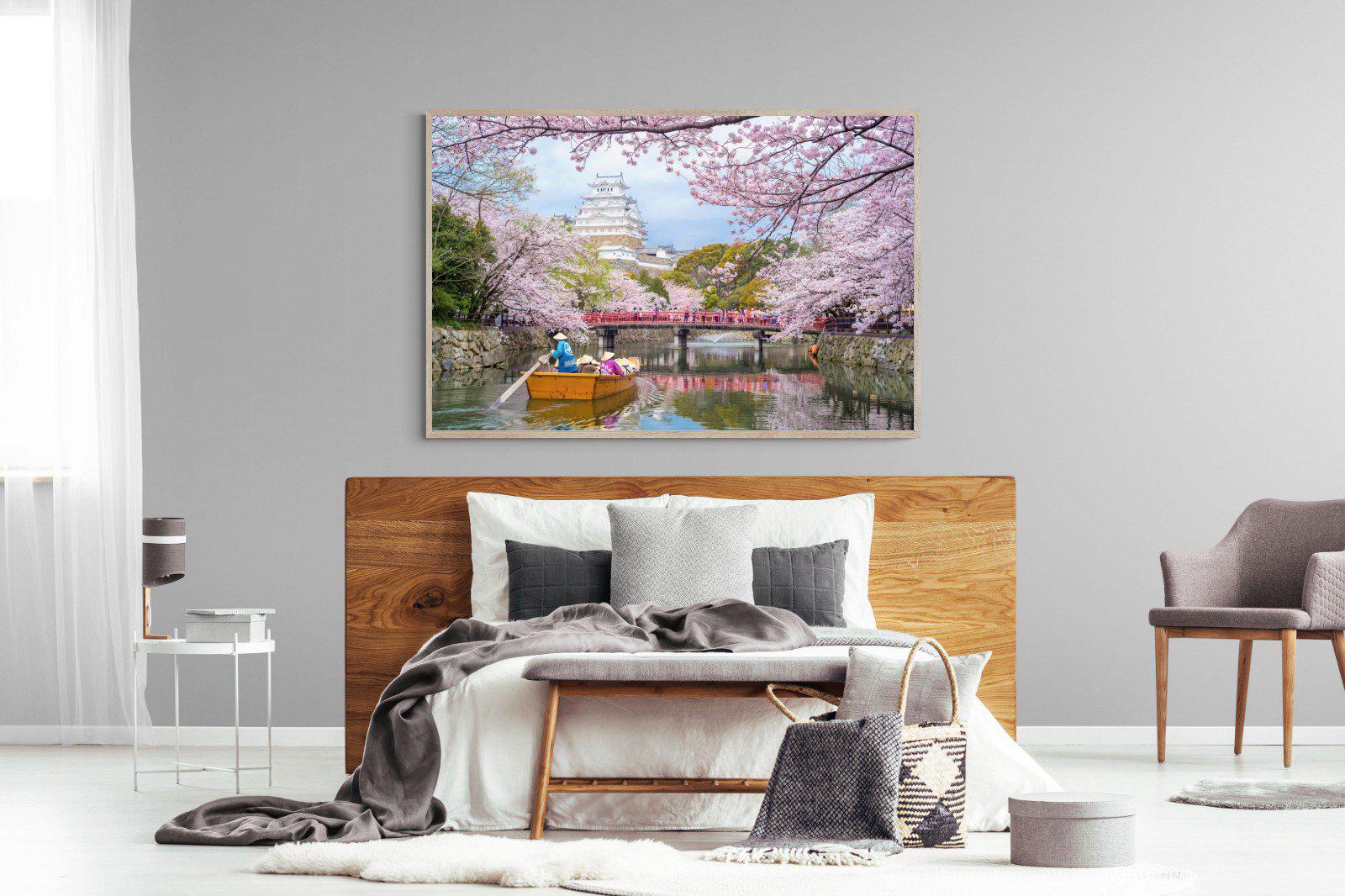 Himeji Castle-Wall_Art-150 x 100cm-Mounted Canvas-Wood-Pixalot