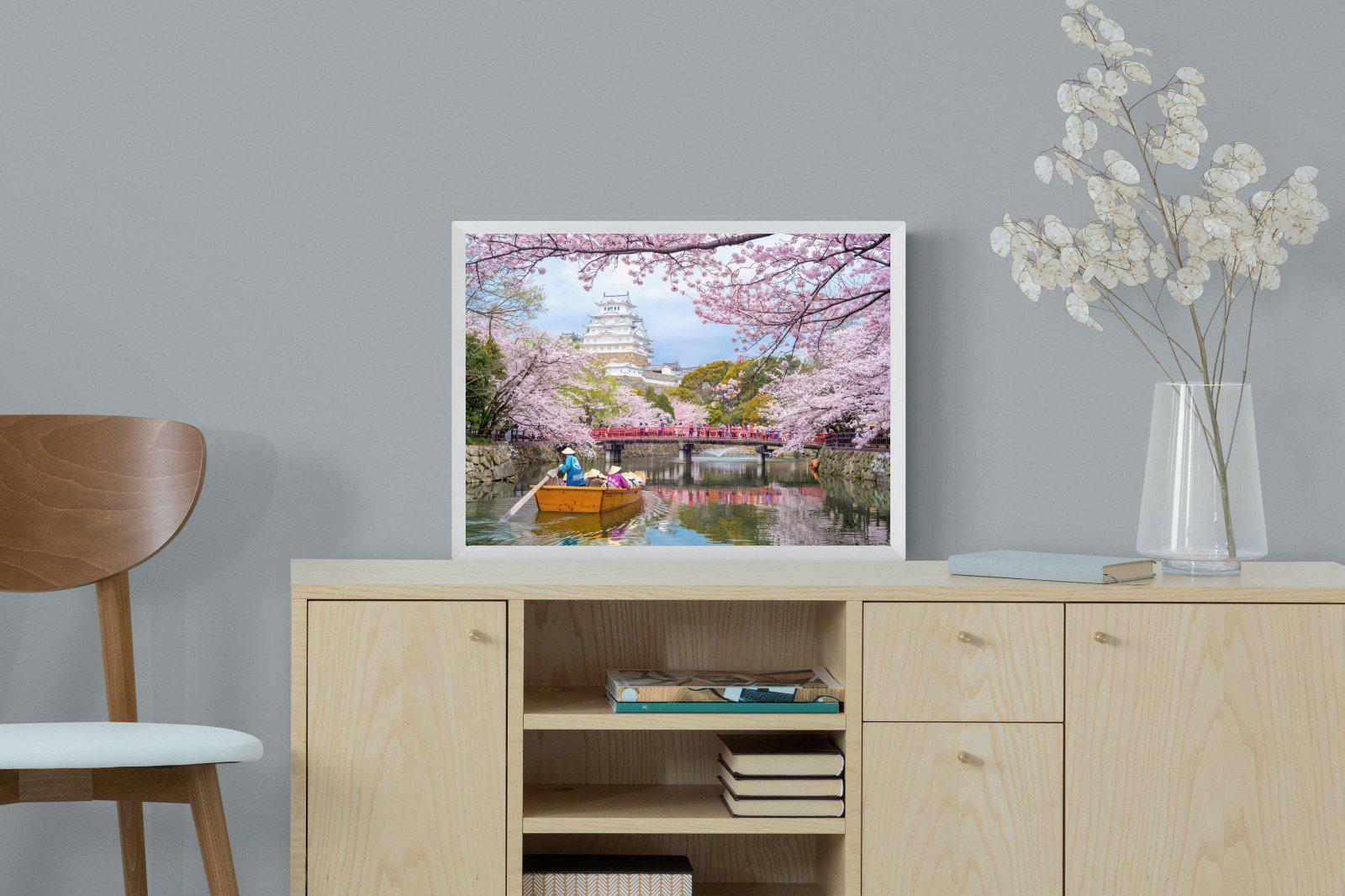 Himeji Castle-Wall_Art-60 x 45cm-Mounted Canvas-White-Pixalot