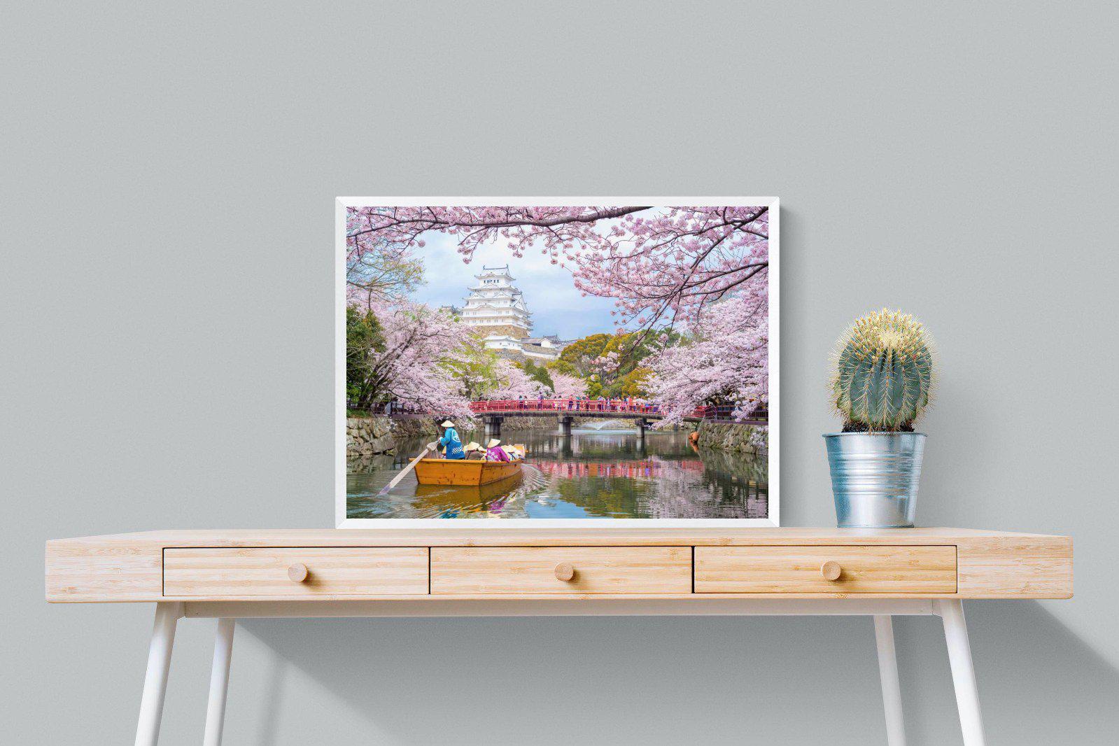 Himeji Castle-Wall_Art-80 x 60cm-Mounted Canvas-White-Pixalot