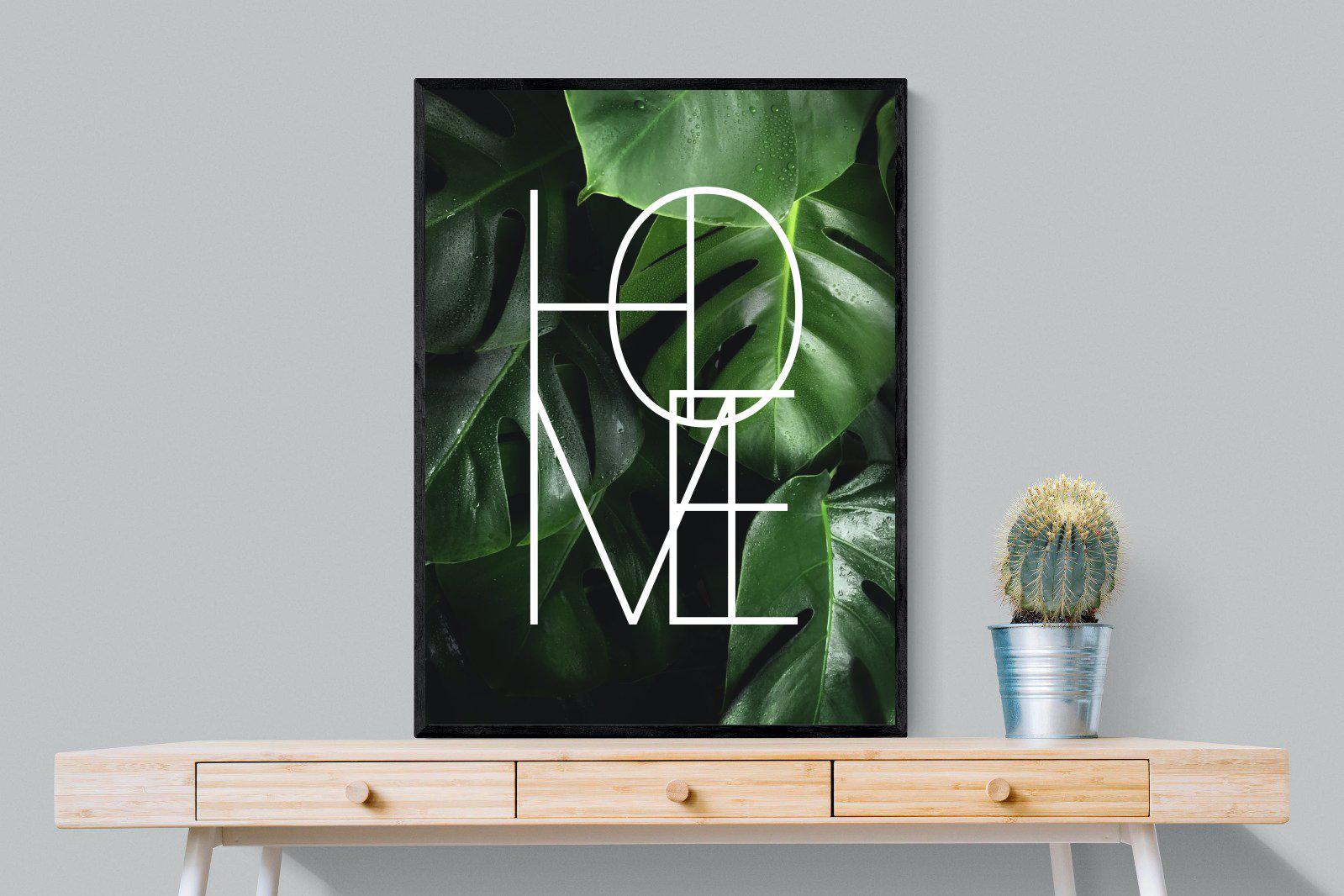 Home-Wall_Art-75 x 100cm-Mounted Canvas-Black-Pixalot