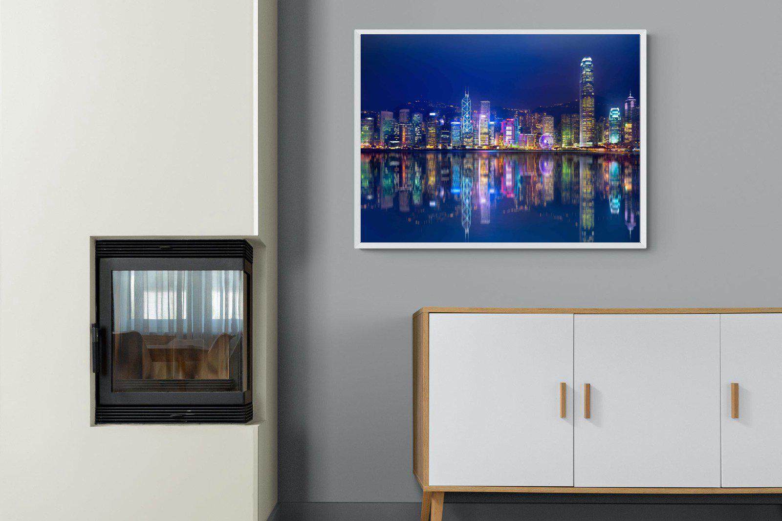 Hong Kong-Wall_Art-100 x 75cm-Mounted Canvas-White-Pixalot