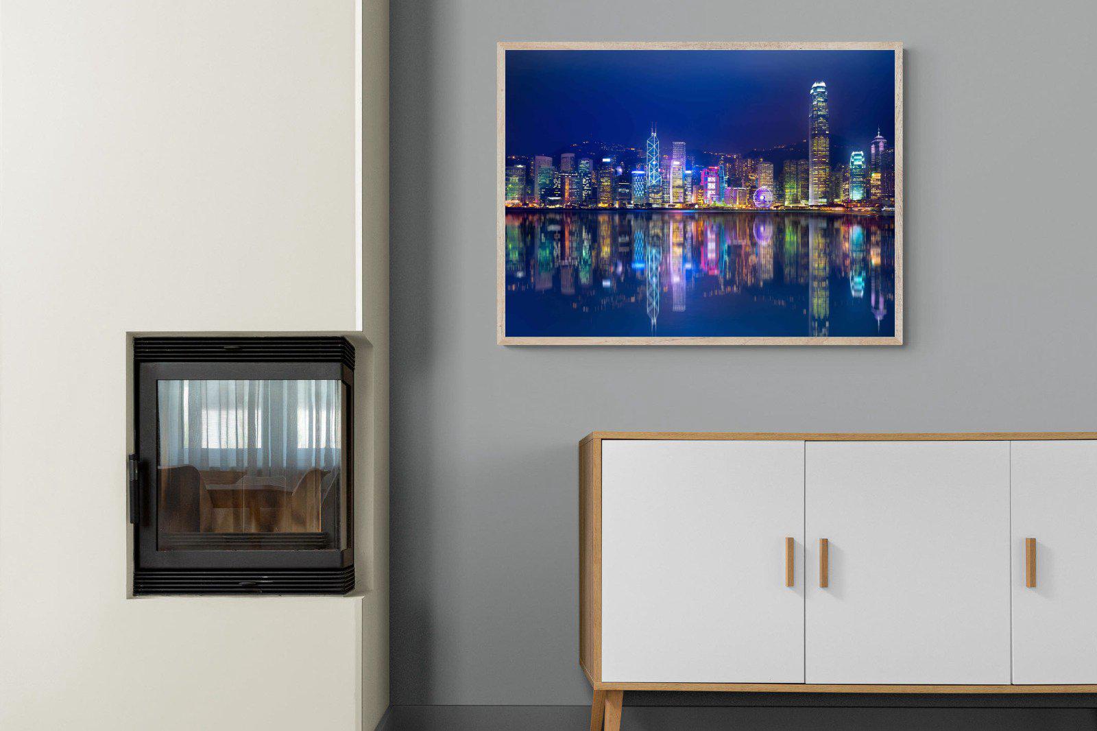 Hong Kong-Wall_Art-100 x 75cm-Mounted Canvas-Wood-Pixalot