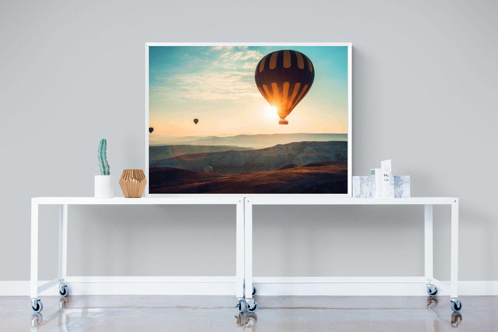 Hot Air-Wall_Art-120 x 90cm-Mounted Canvas-White-Pixalot